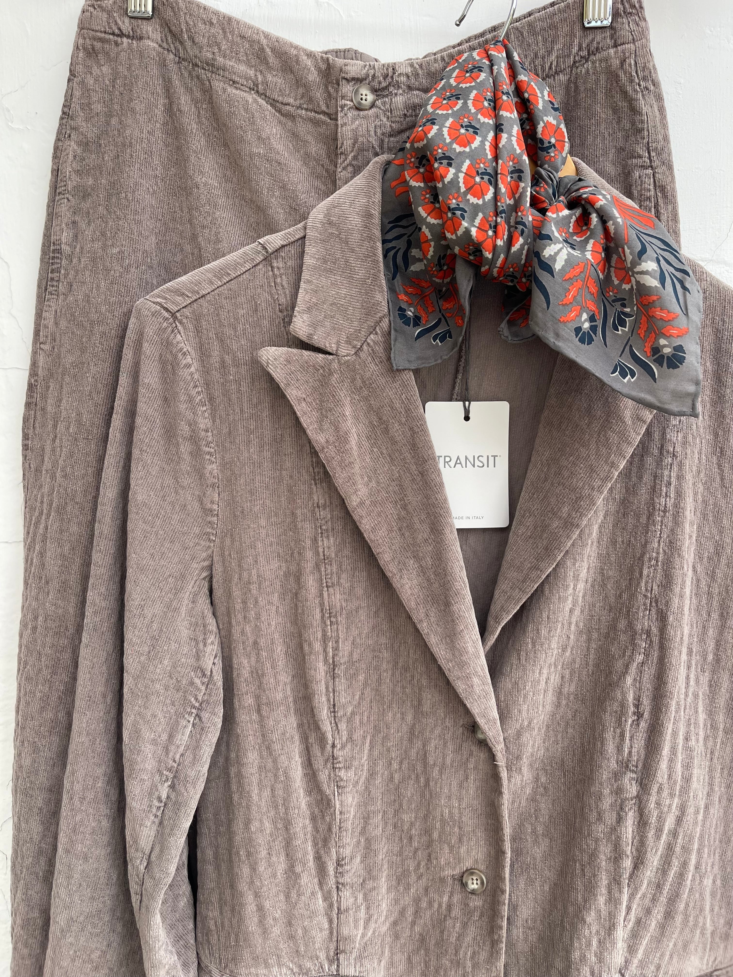 Bukser - Rib Velour -Taupe