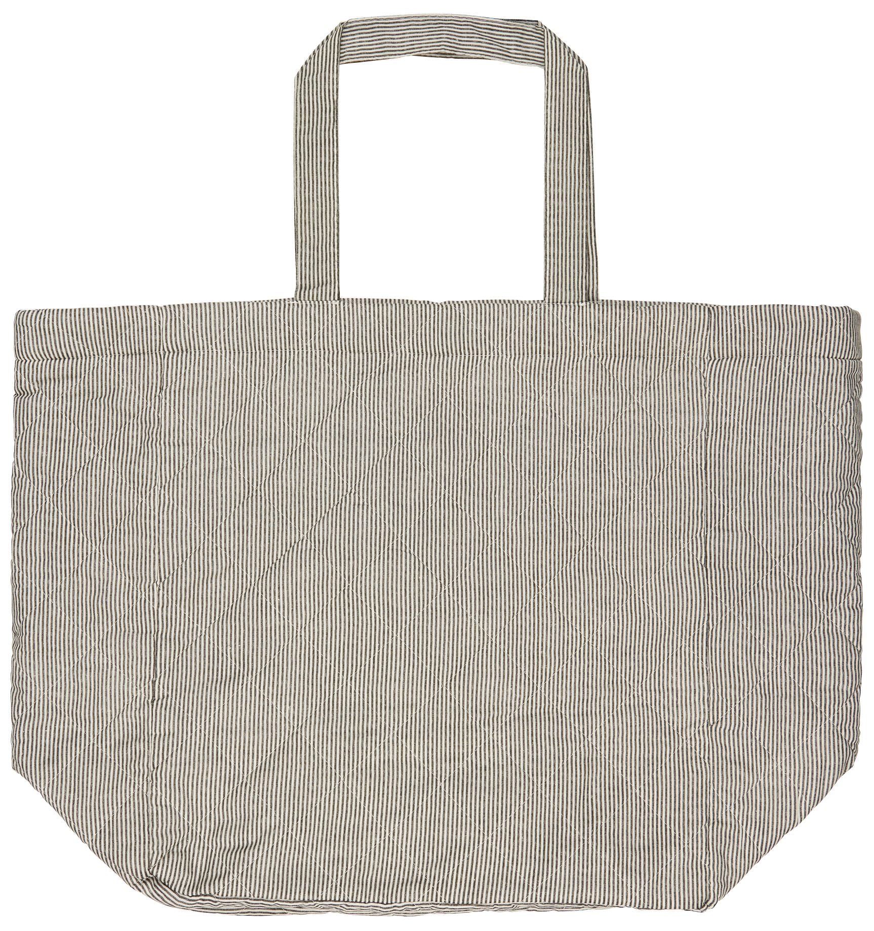 Stor quiltet bag - Striper