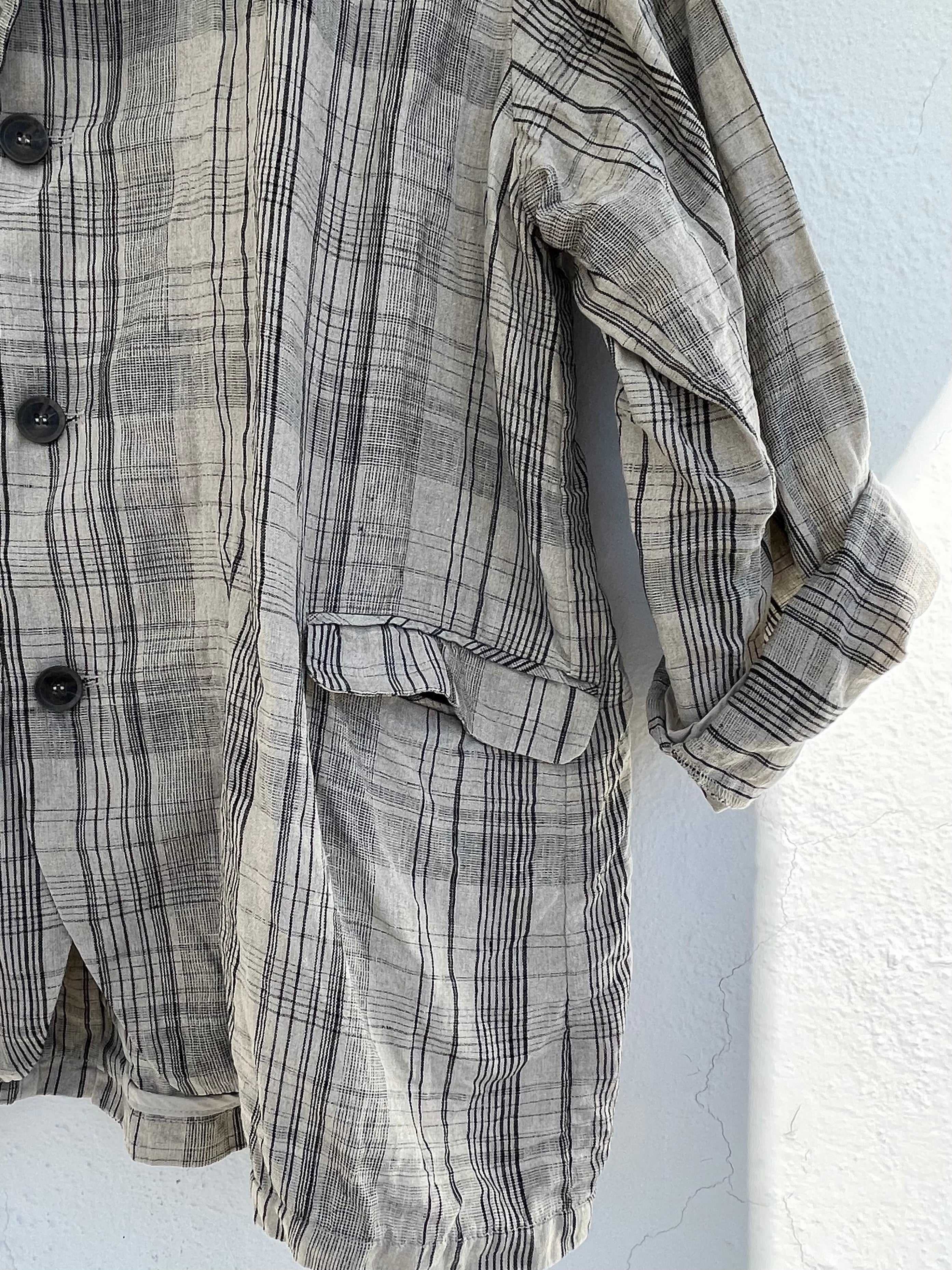 Dressjakke - Check - Natural - Linneas Hage