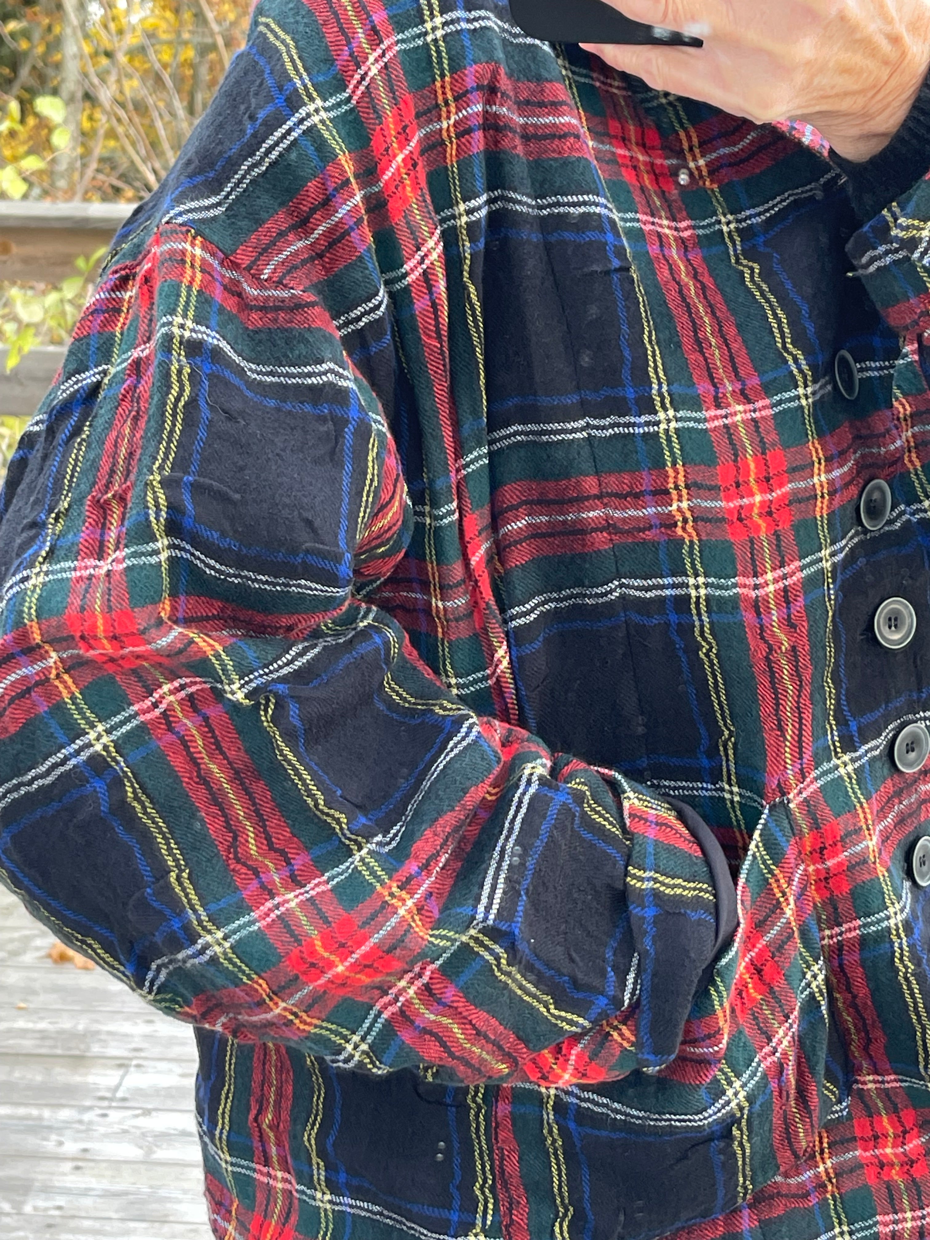 Tartan blazer - Black