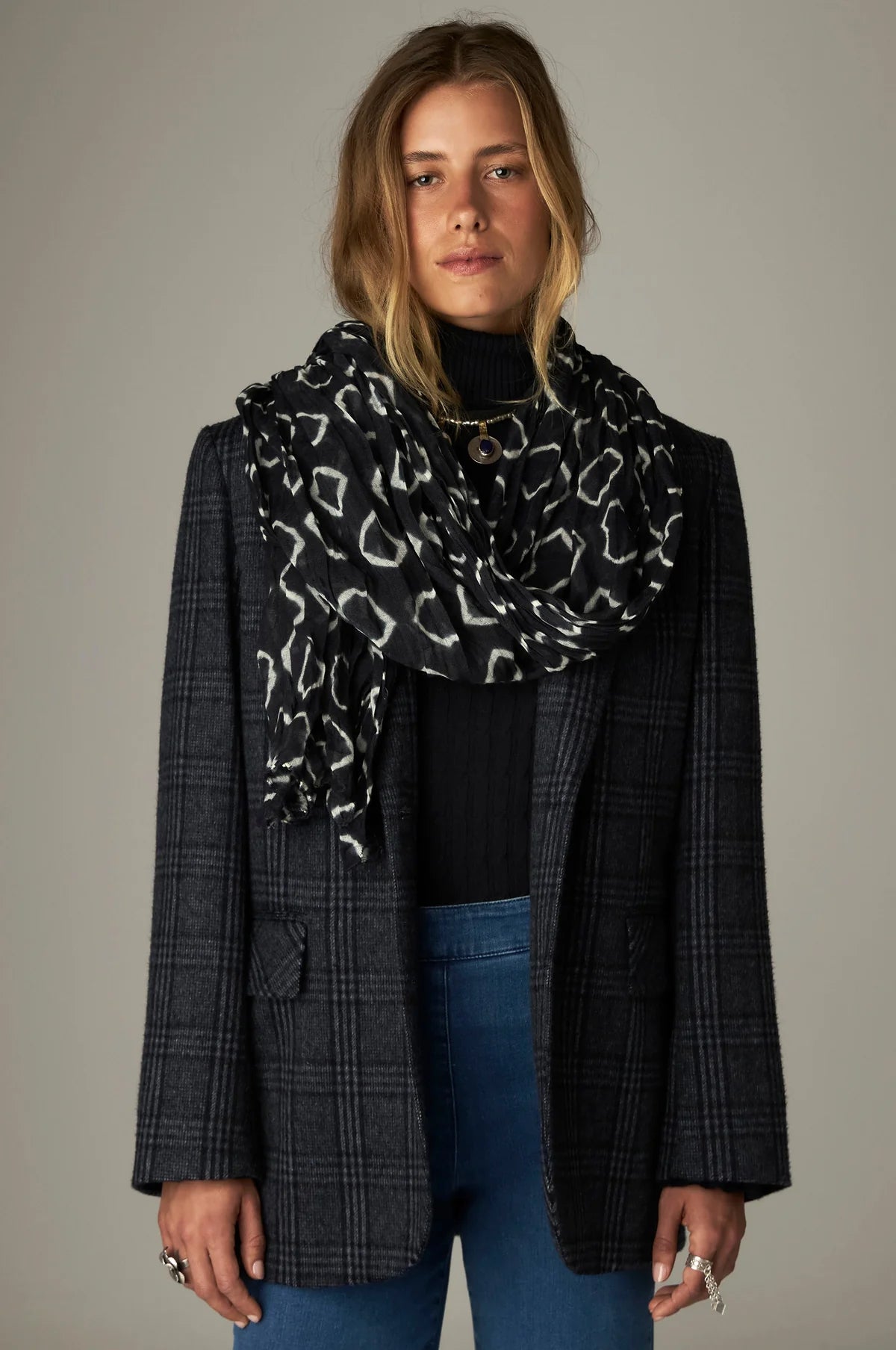 Funky Skjerf - Fantasy - Navy