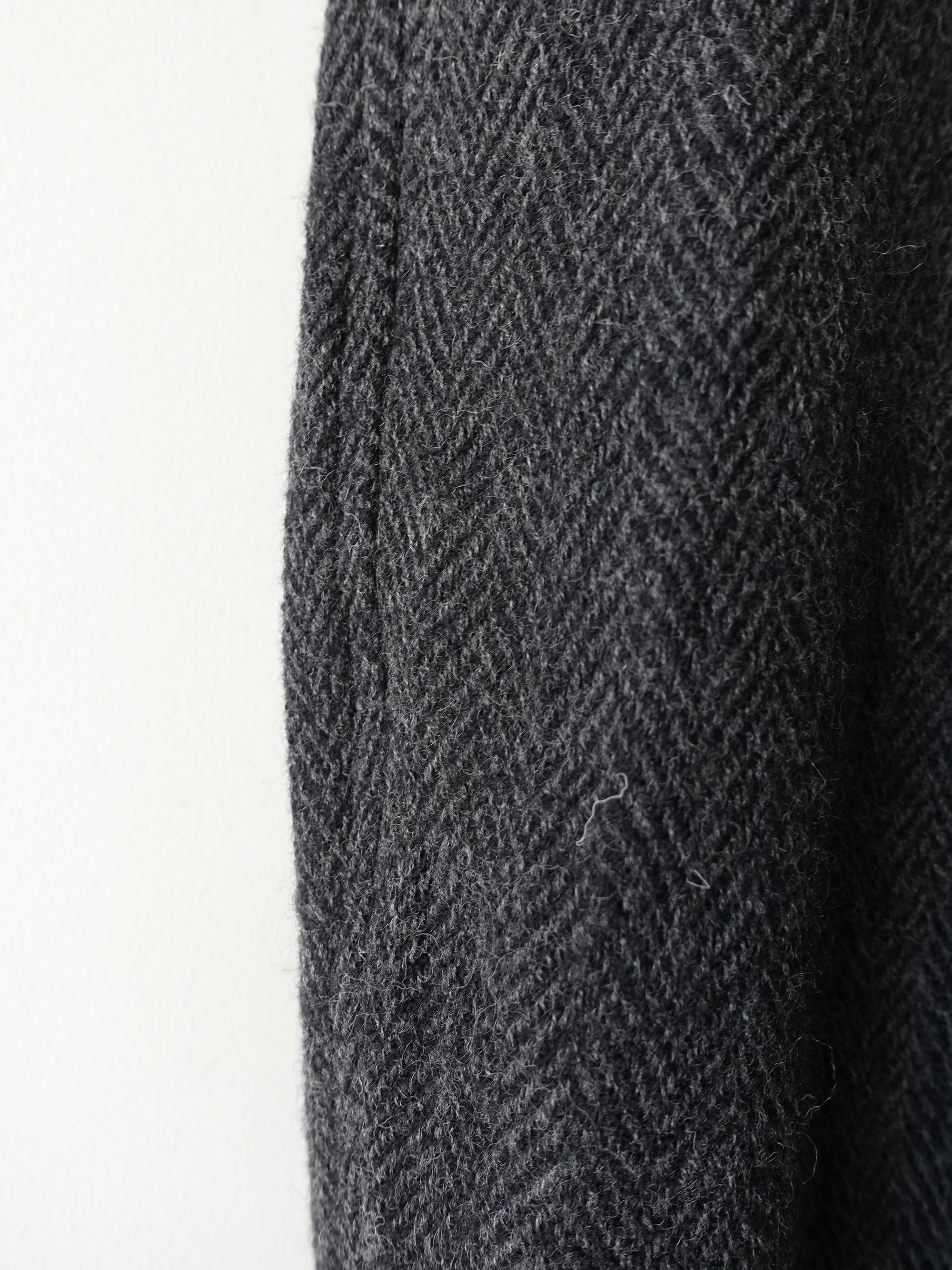 Herringbone Ullbukser - Black