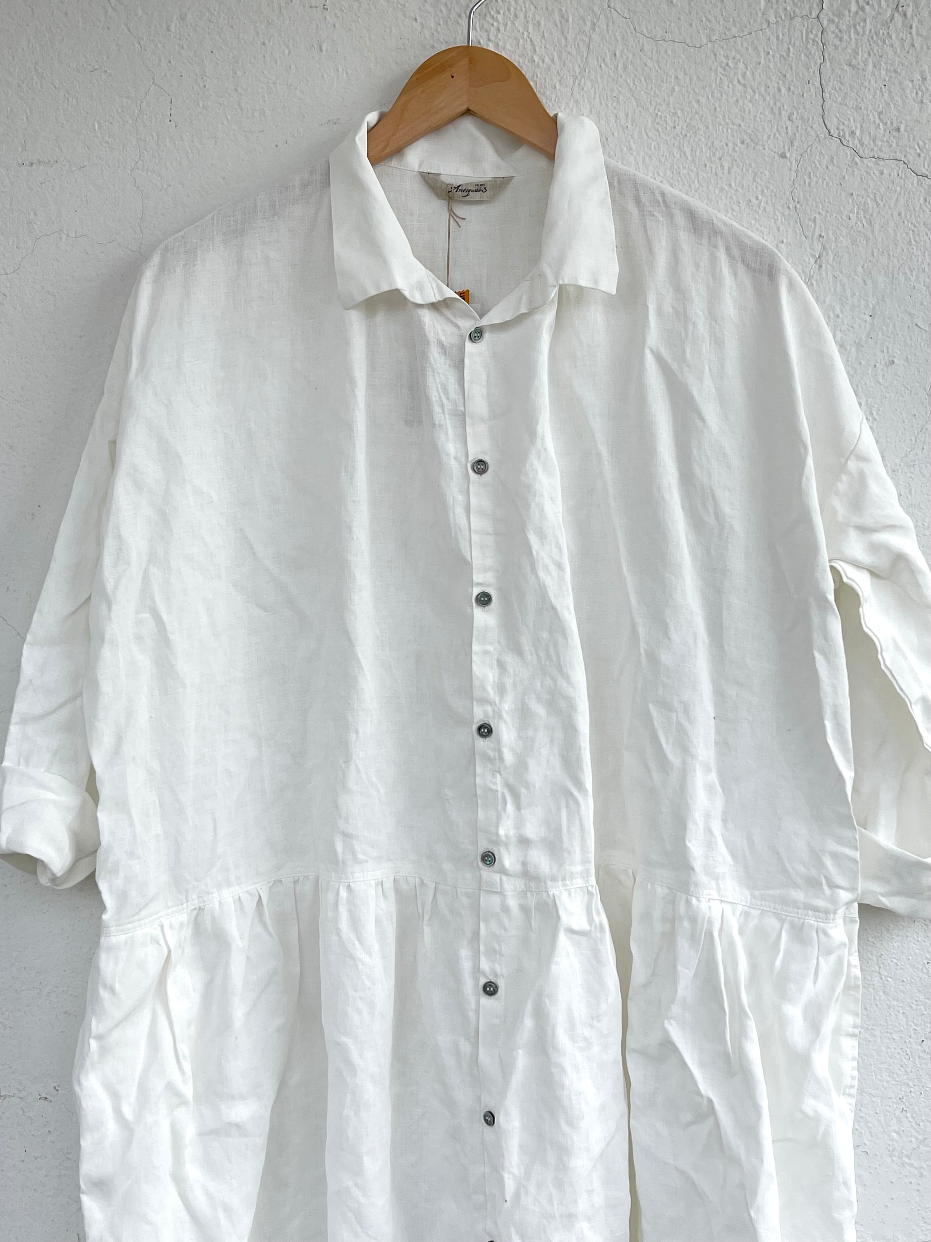 Oversized skjortekjole - Pigment White