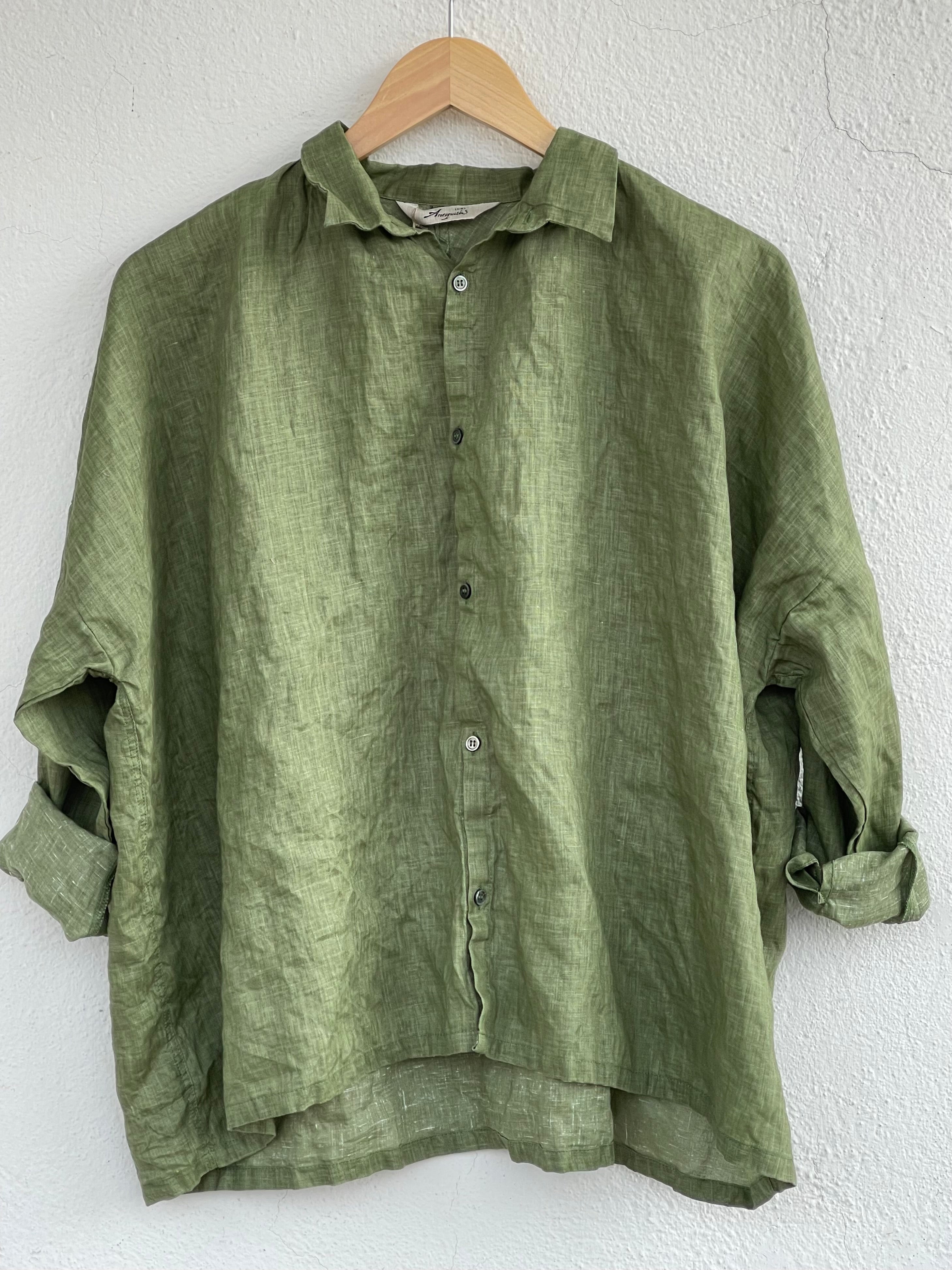Linskjorte - Pigment Green