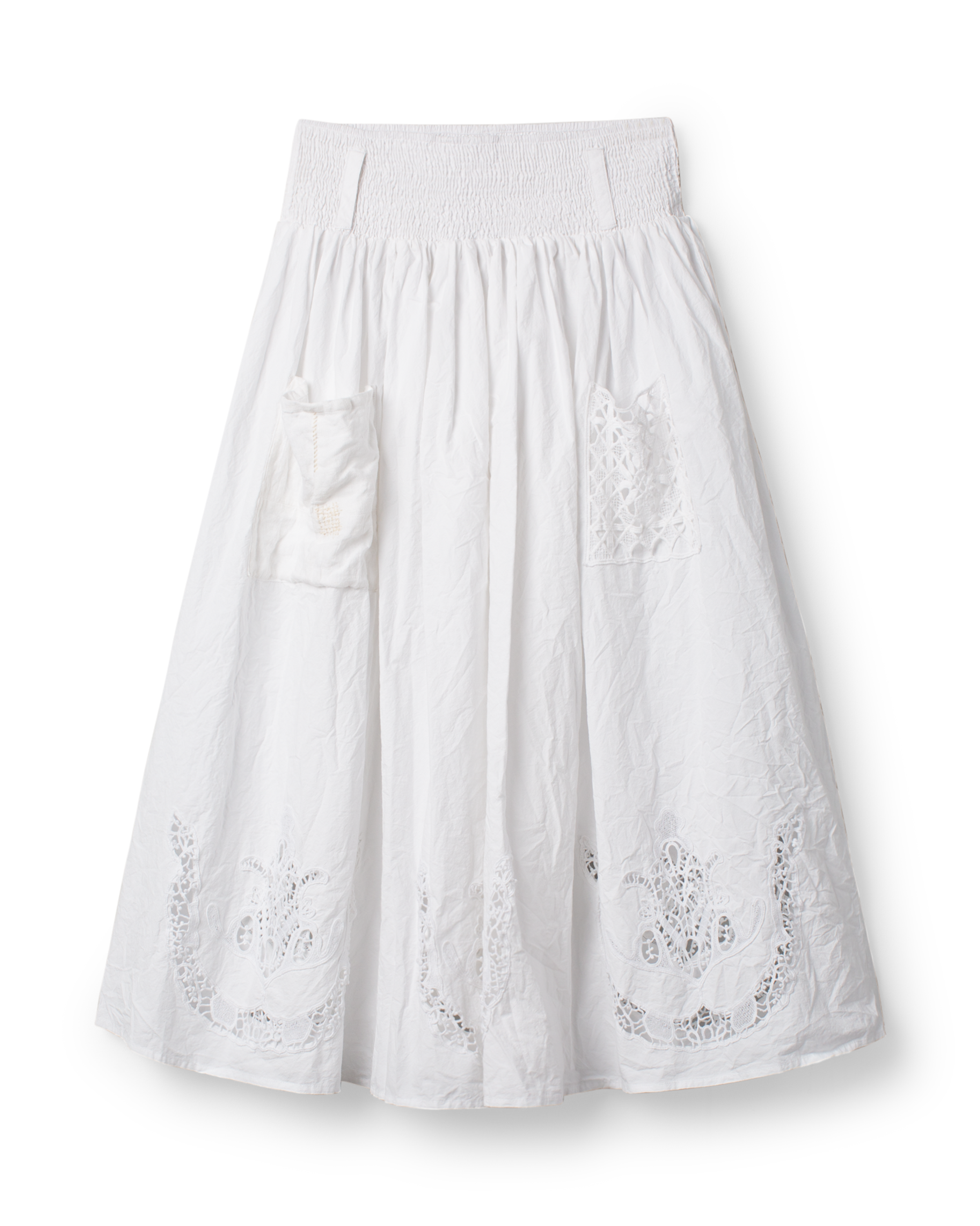 Cecile Skjørt - White - Linneas Hage