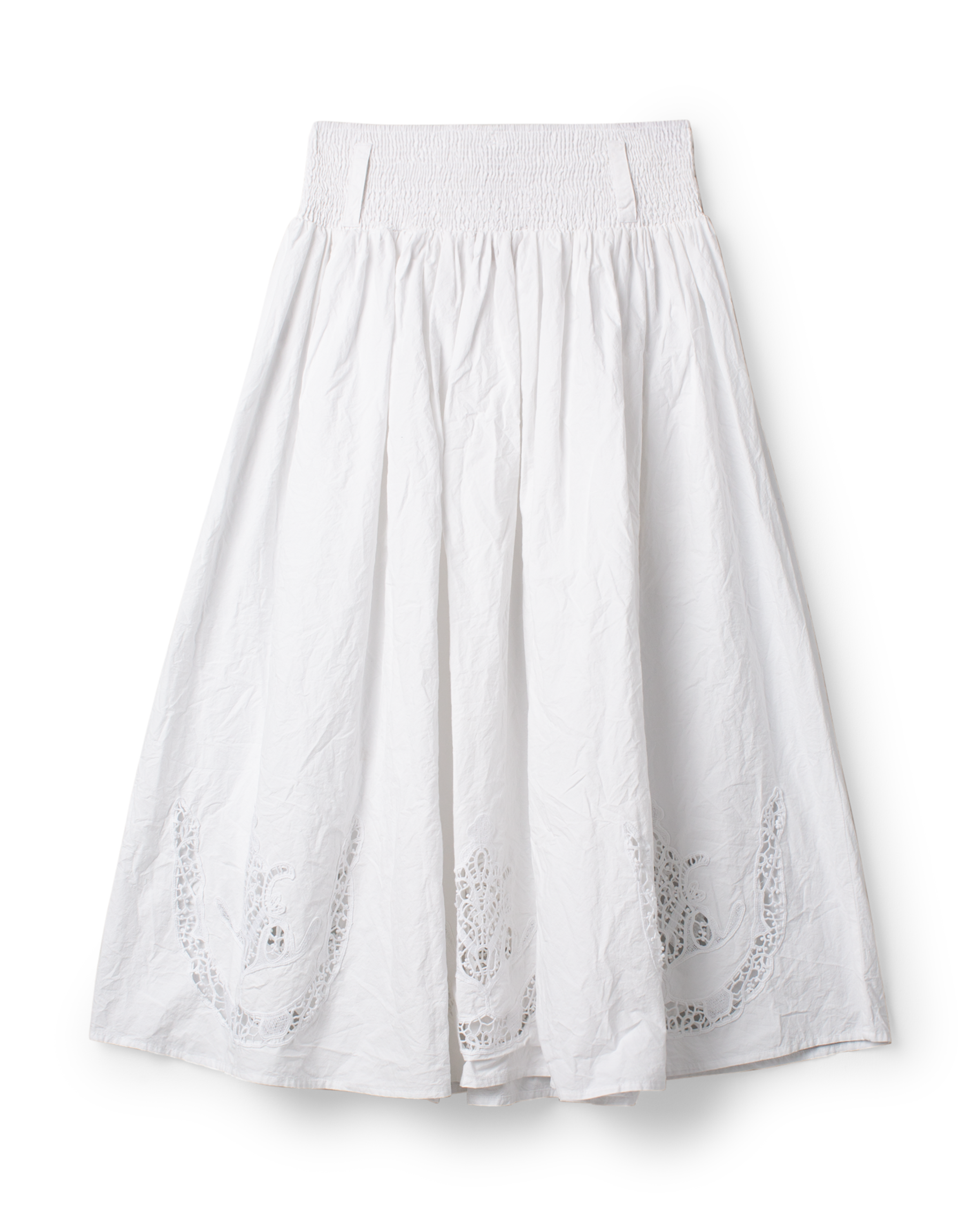 Cecile Skjørt - White - Linneas Hage