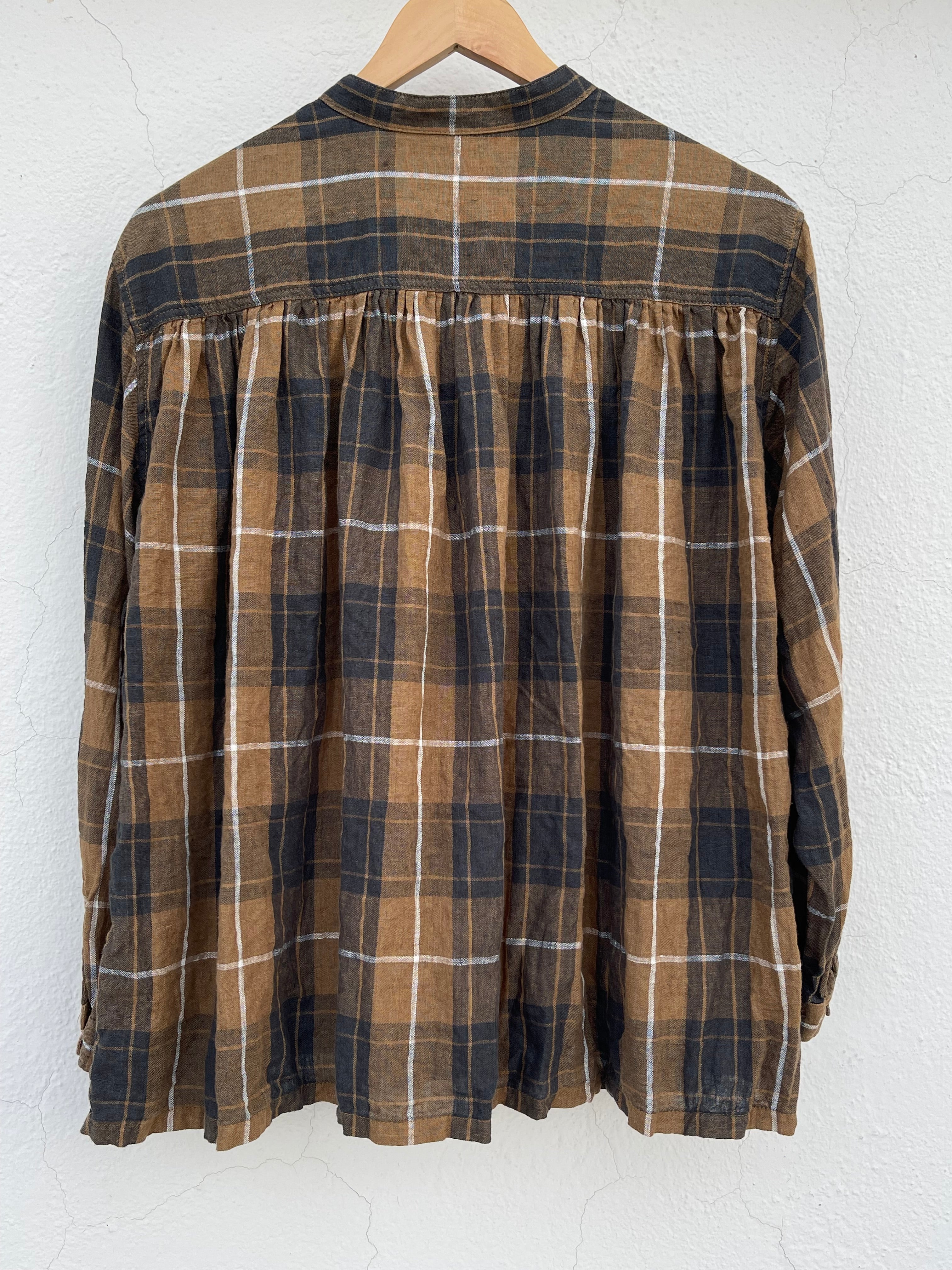 Tartan linskjorte - Brown