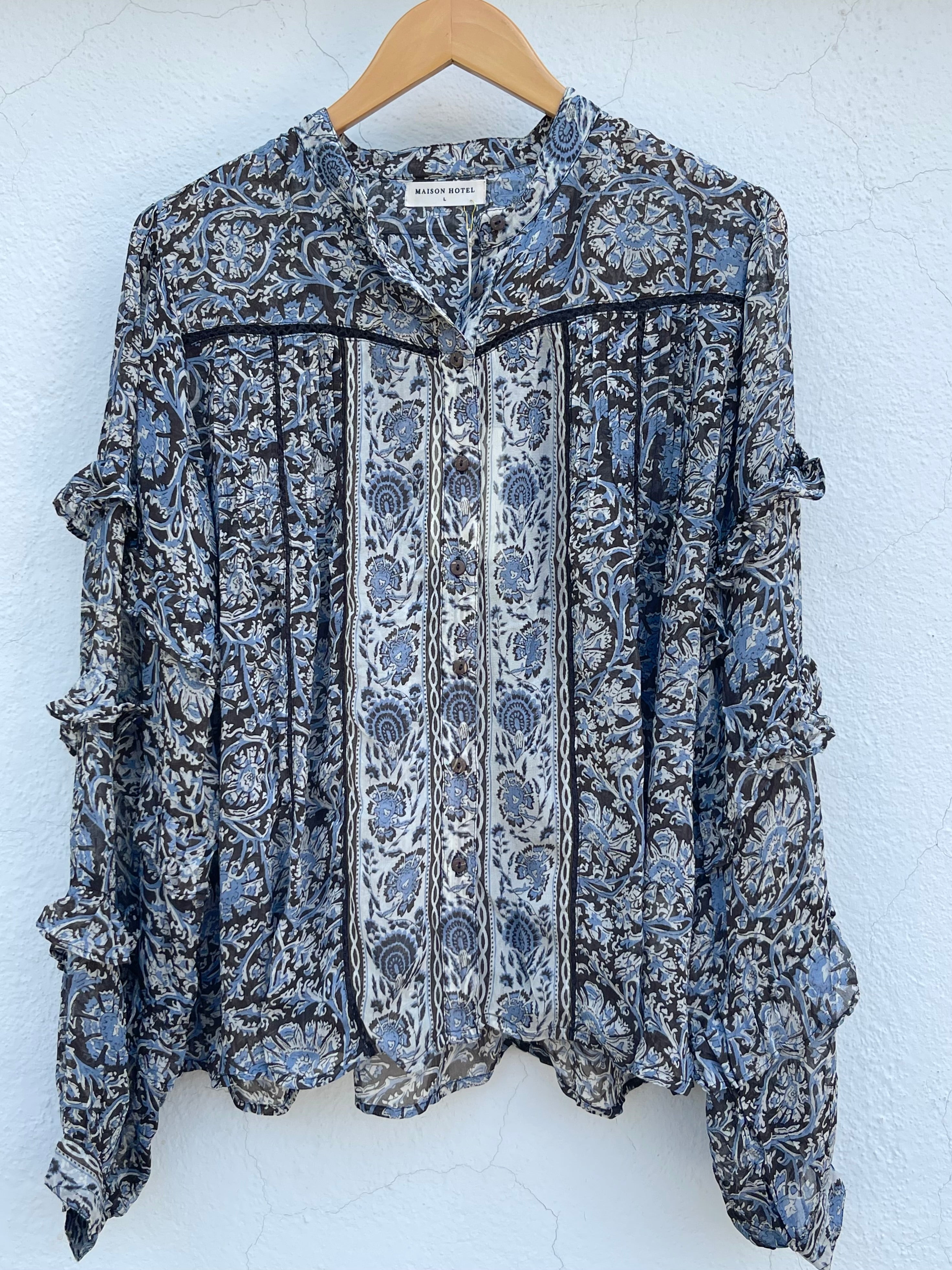 Camilla Bluse - Madurai - Blue Orchid