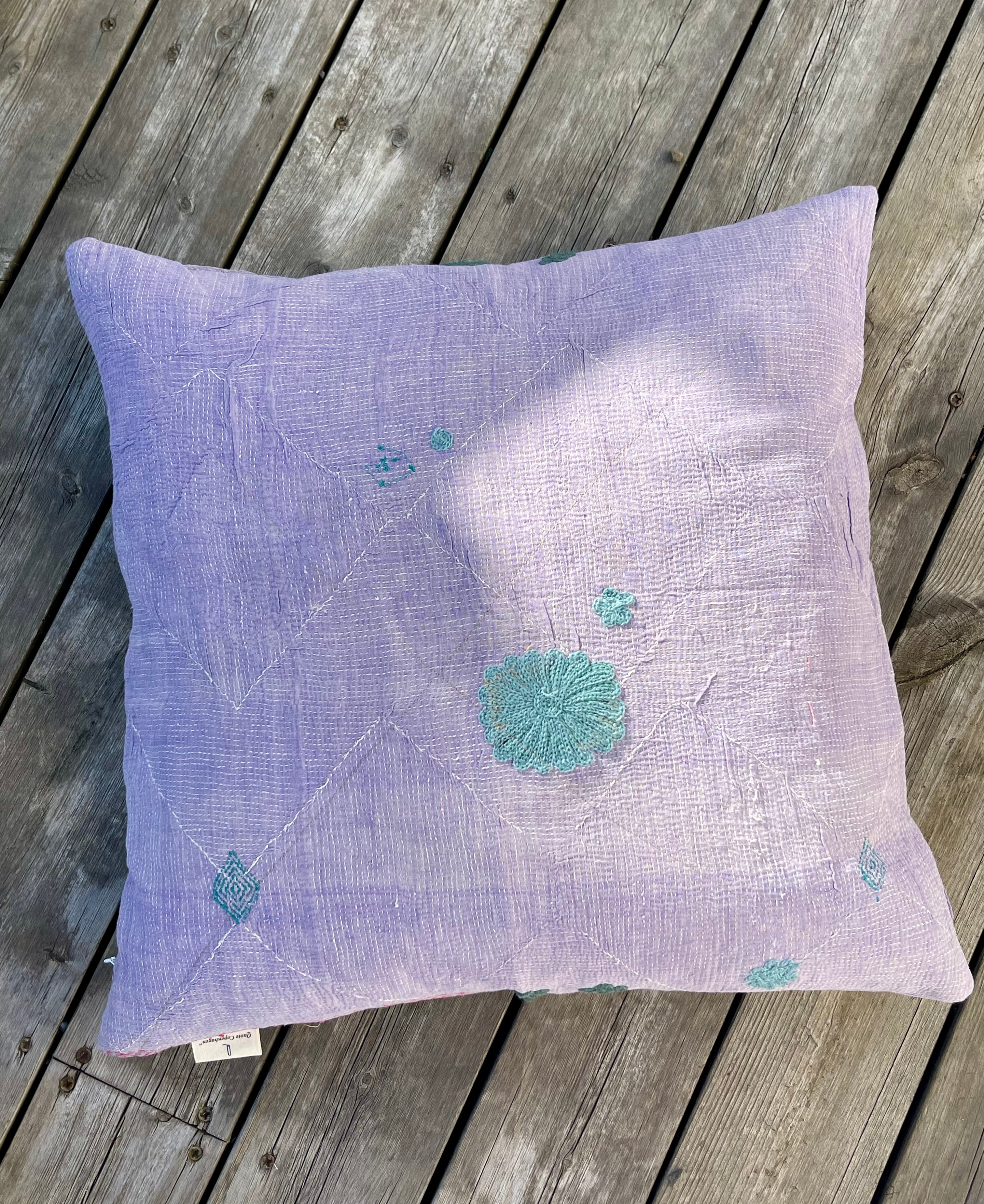 Putetrekk - Vintage Sari Fine Q-  50x50 - Y5057 - Linneas Hage