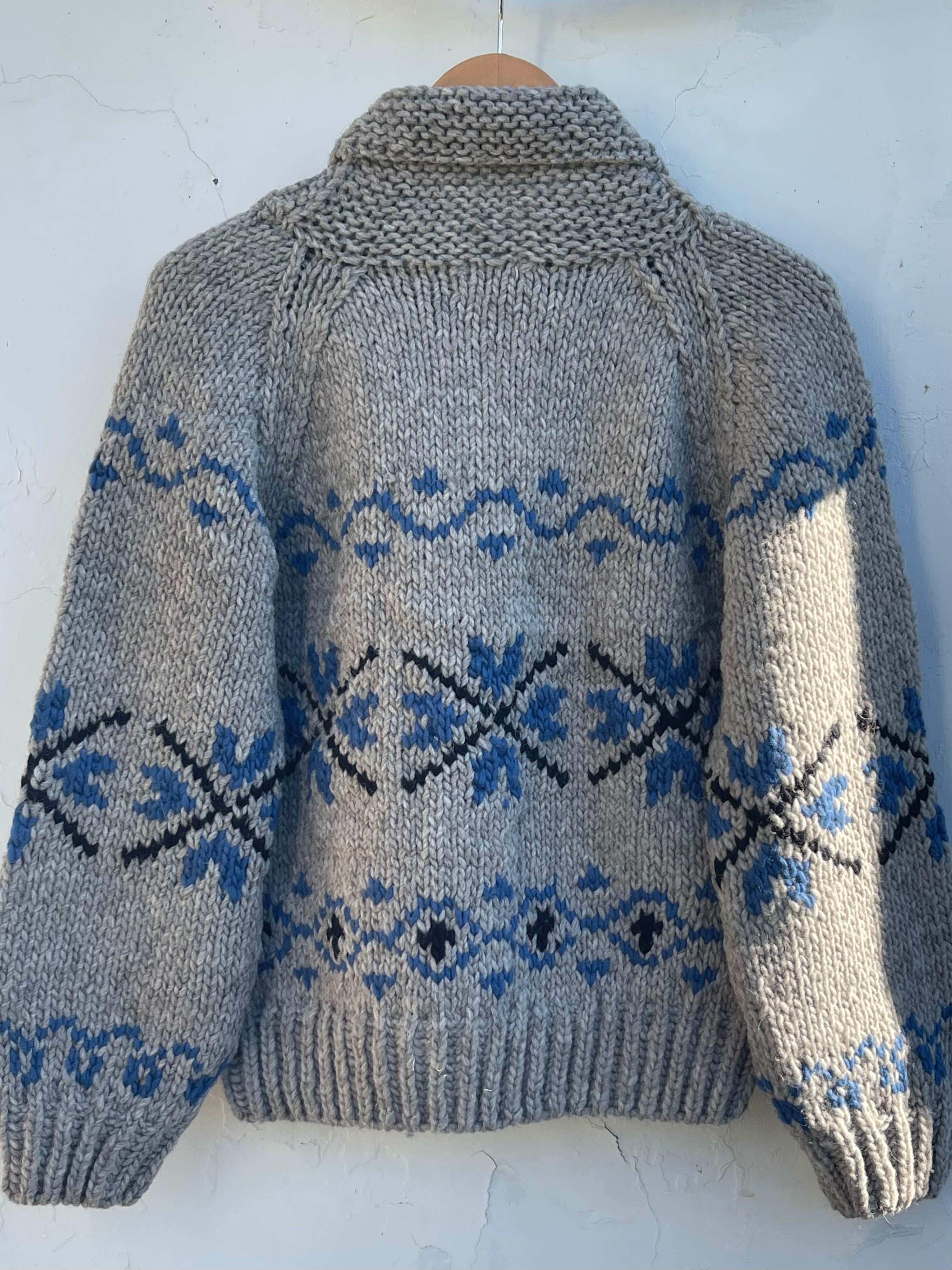 Håndstrikket jakke - Gray