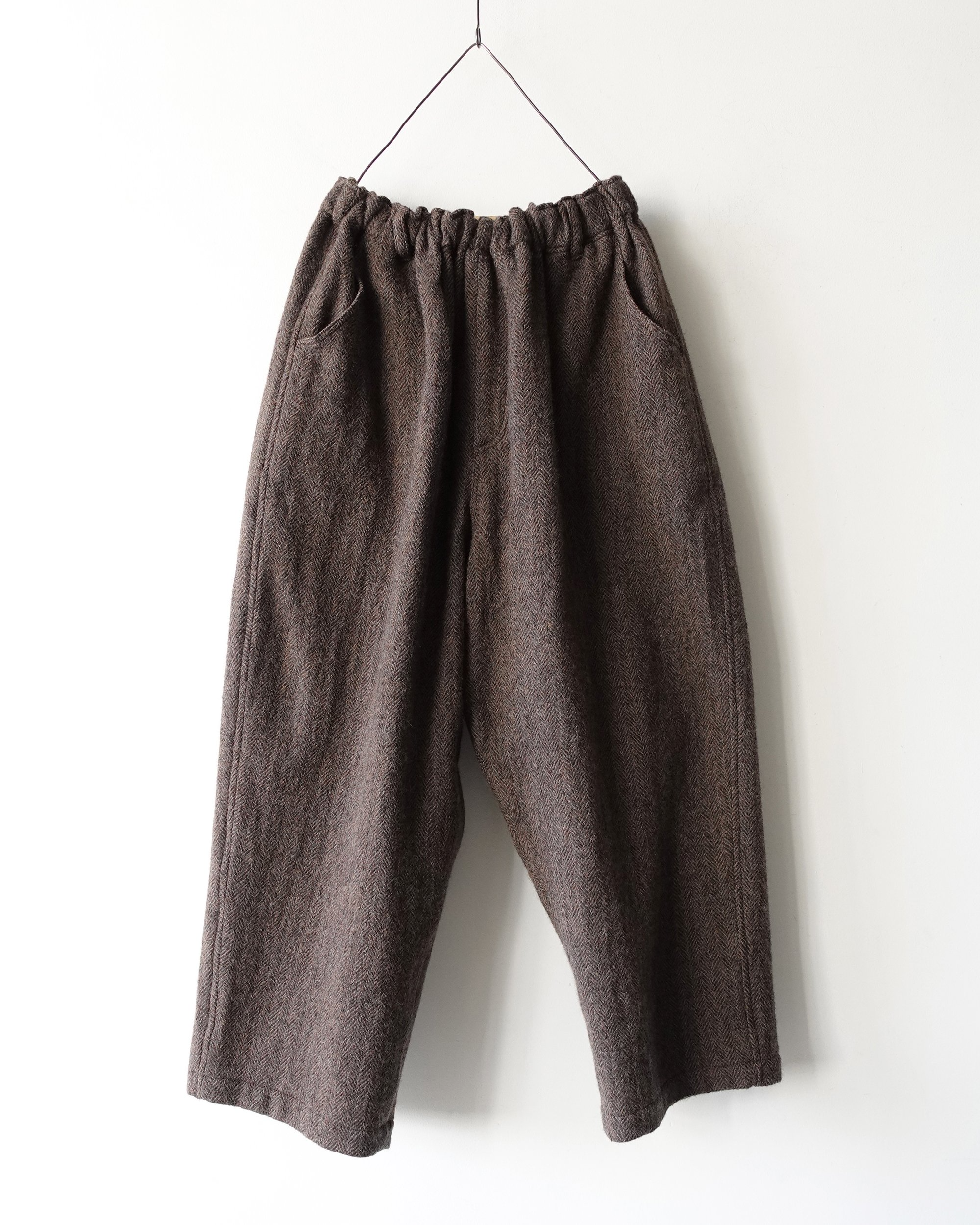 Herringbone Ullbukser - Brown