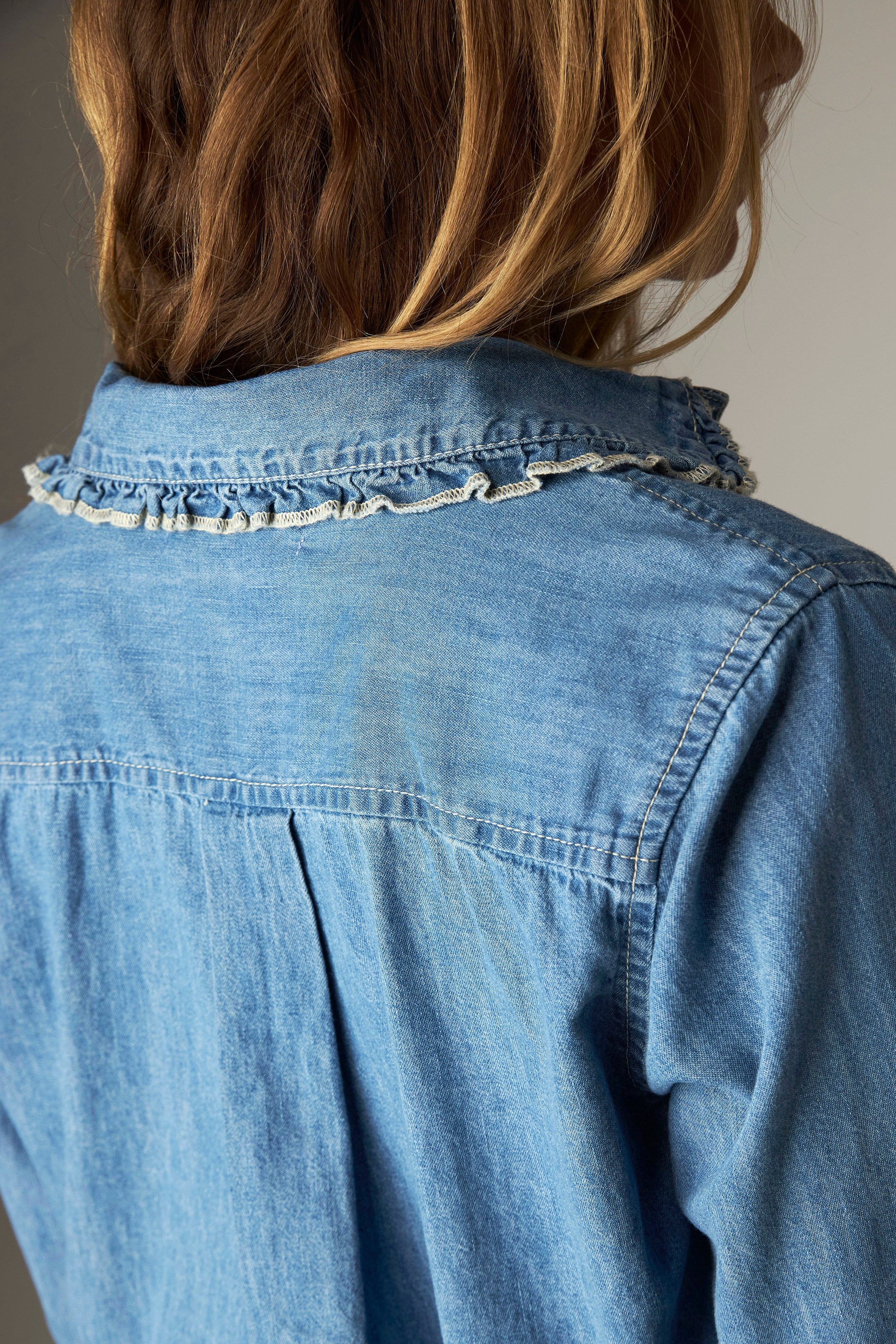 Pippa Skjorte - Preppy - Vintage Denim
