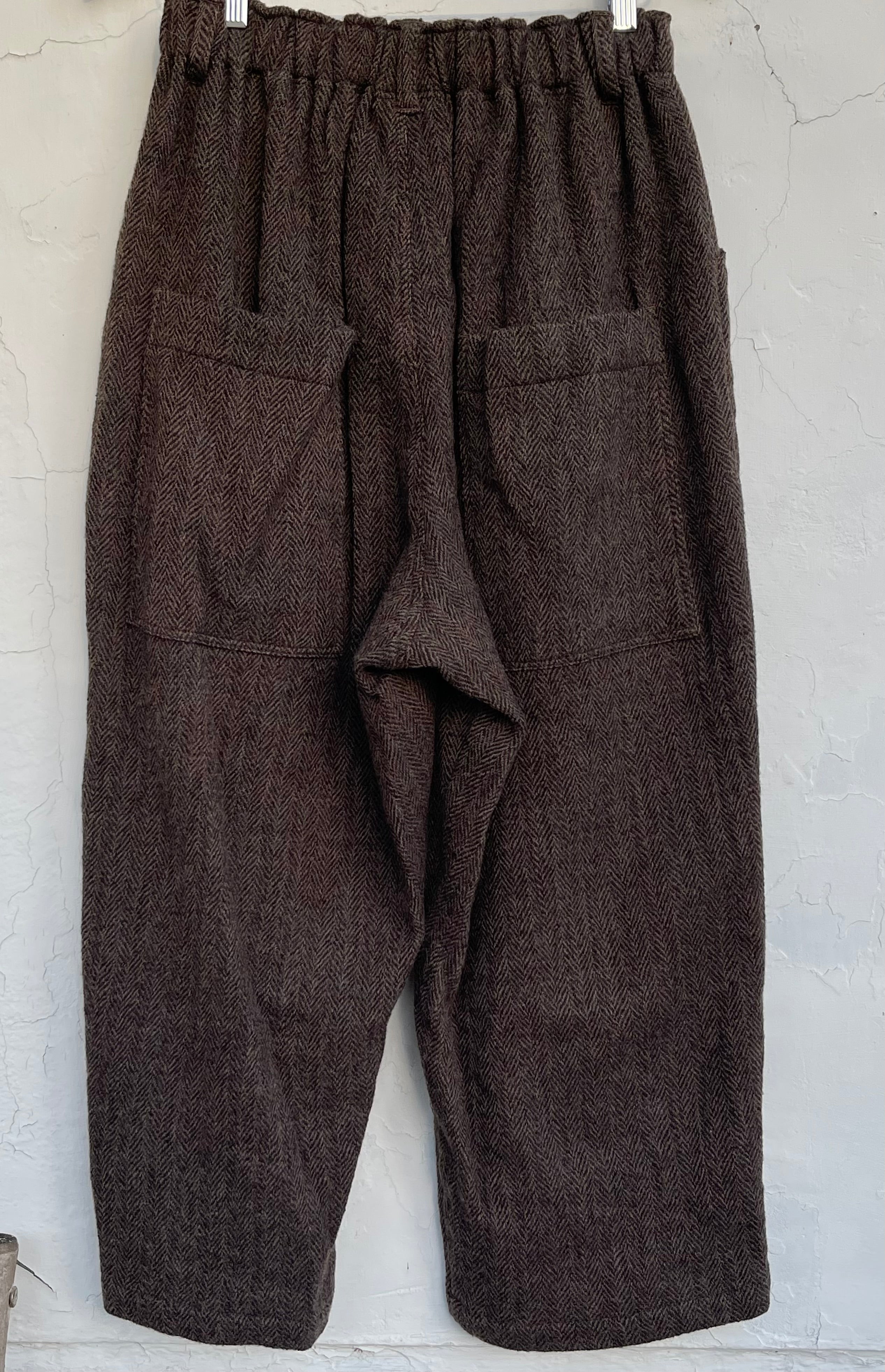 Herringbone Ullbukser - Brown