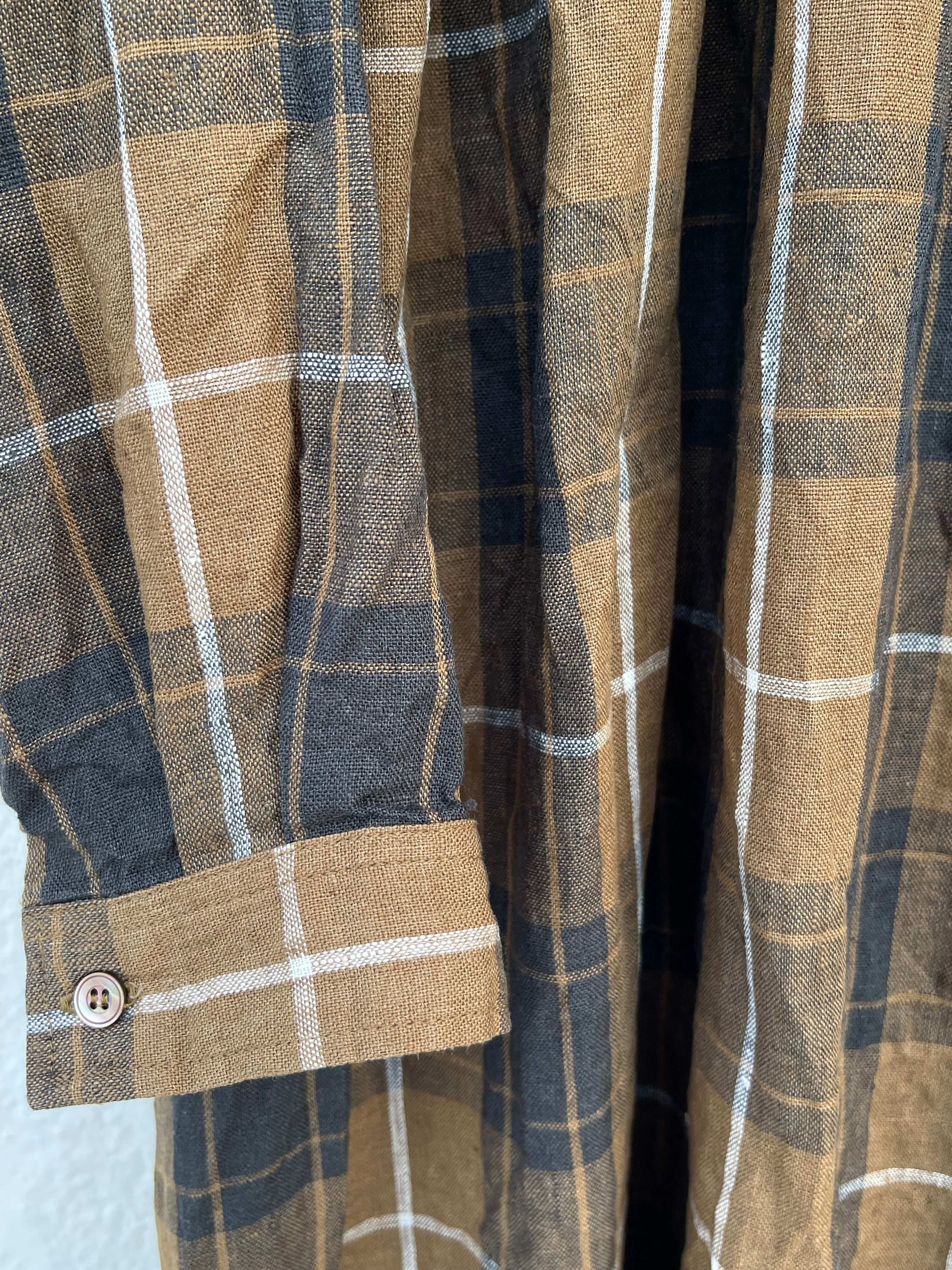 Rutete linkjole - Tartan - Brown