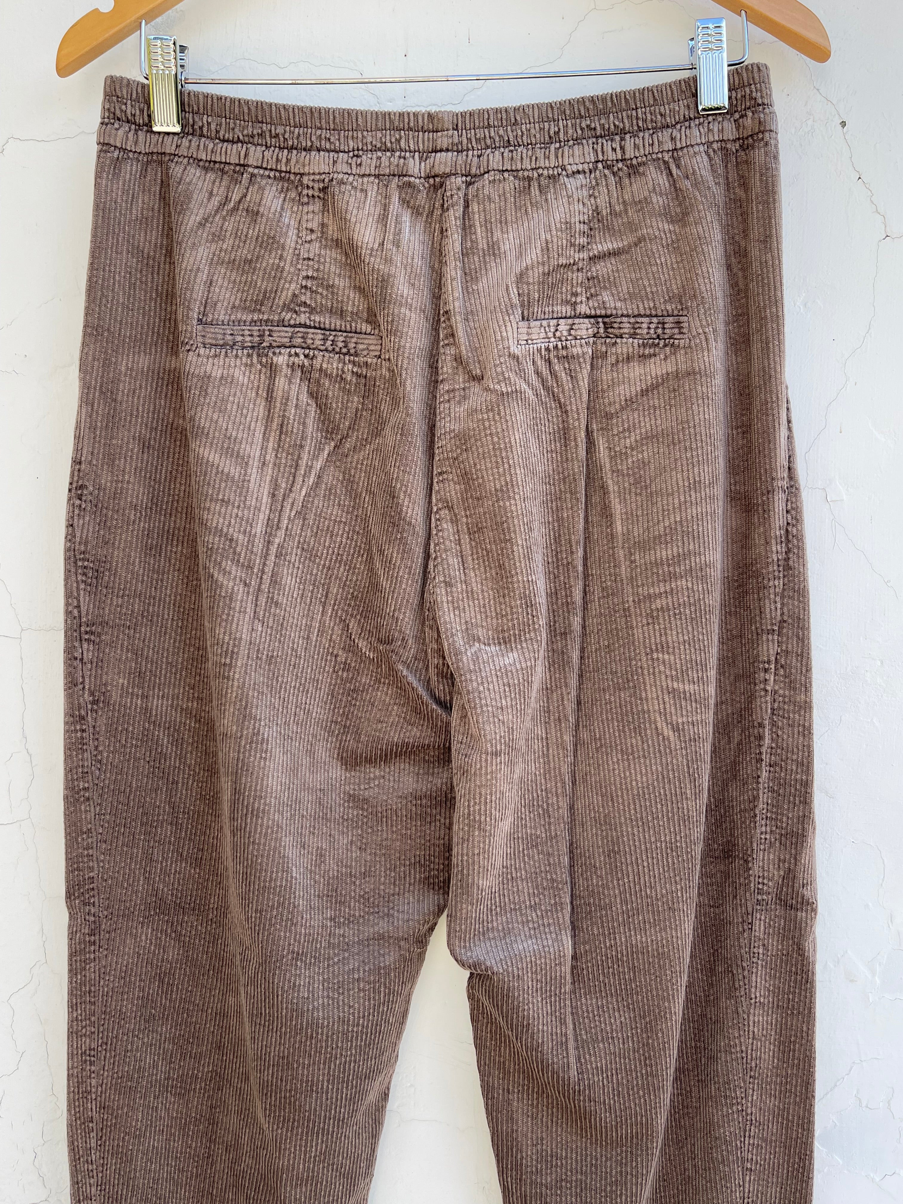 Comfort fit cordbukser - Taupe