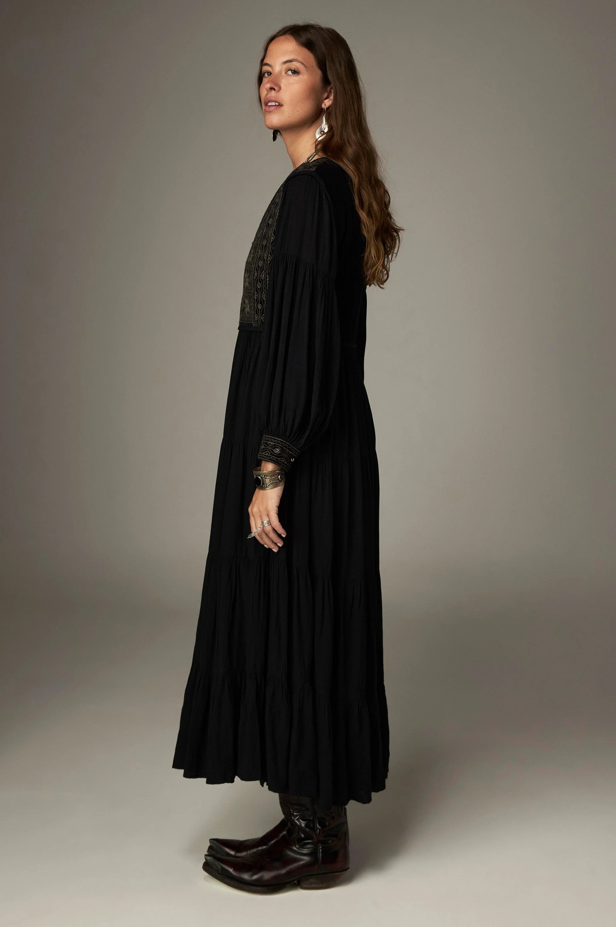 Emilia Kjole - Black Forest - Onix