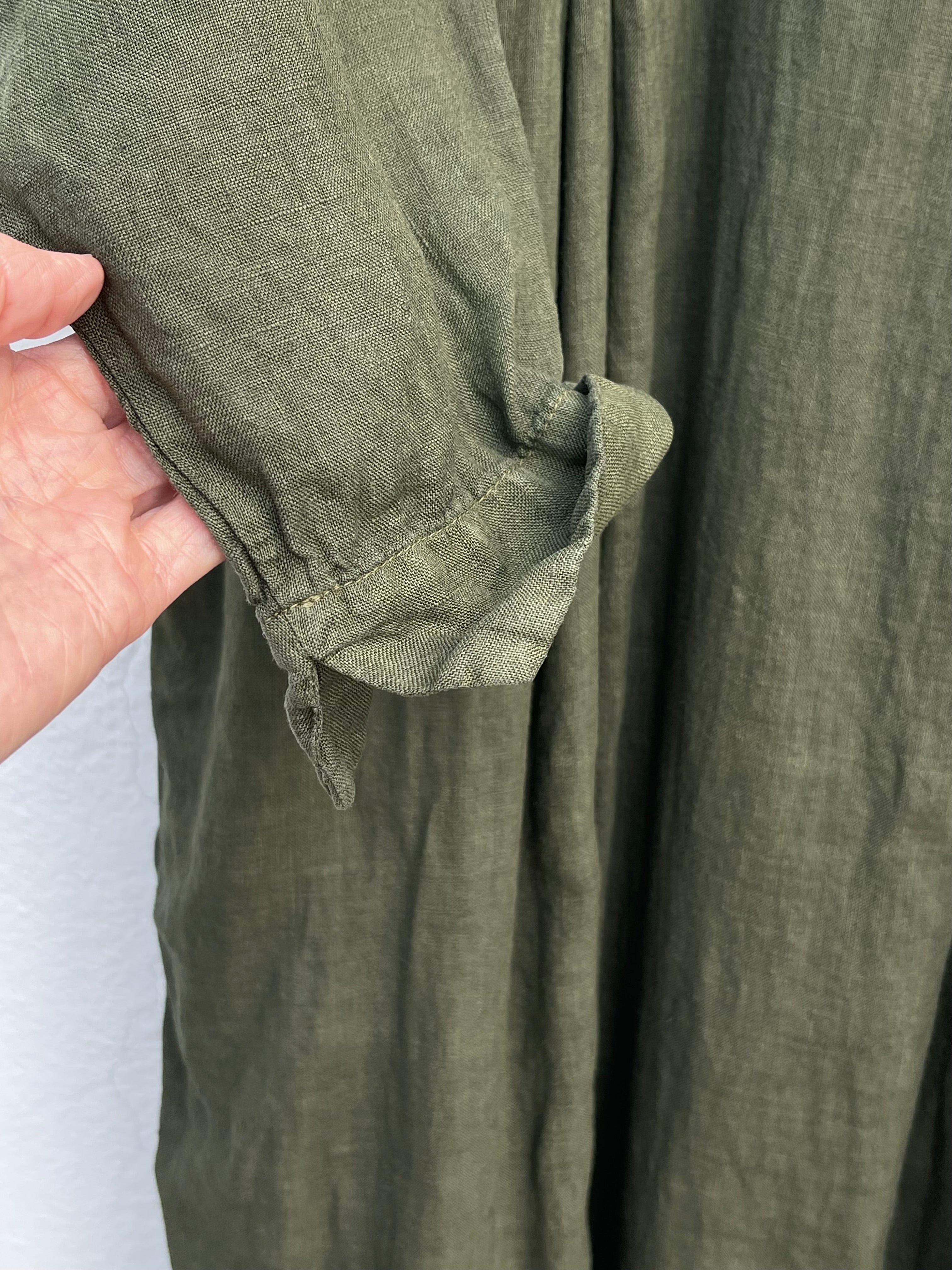 Vintage Dye Kjole - Khaki