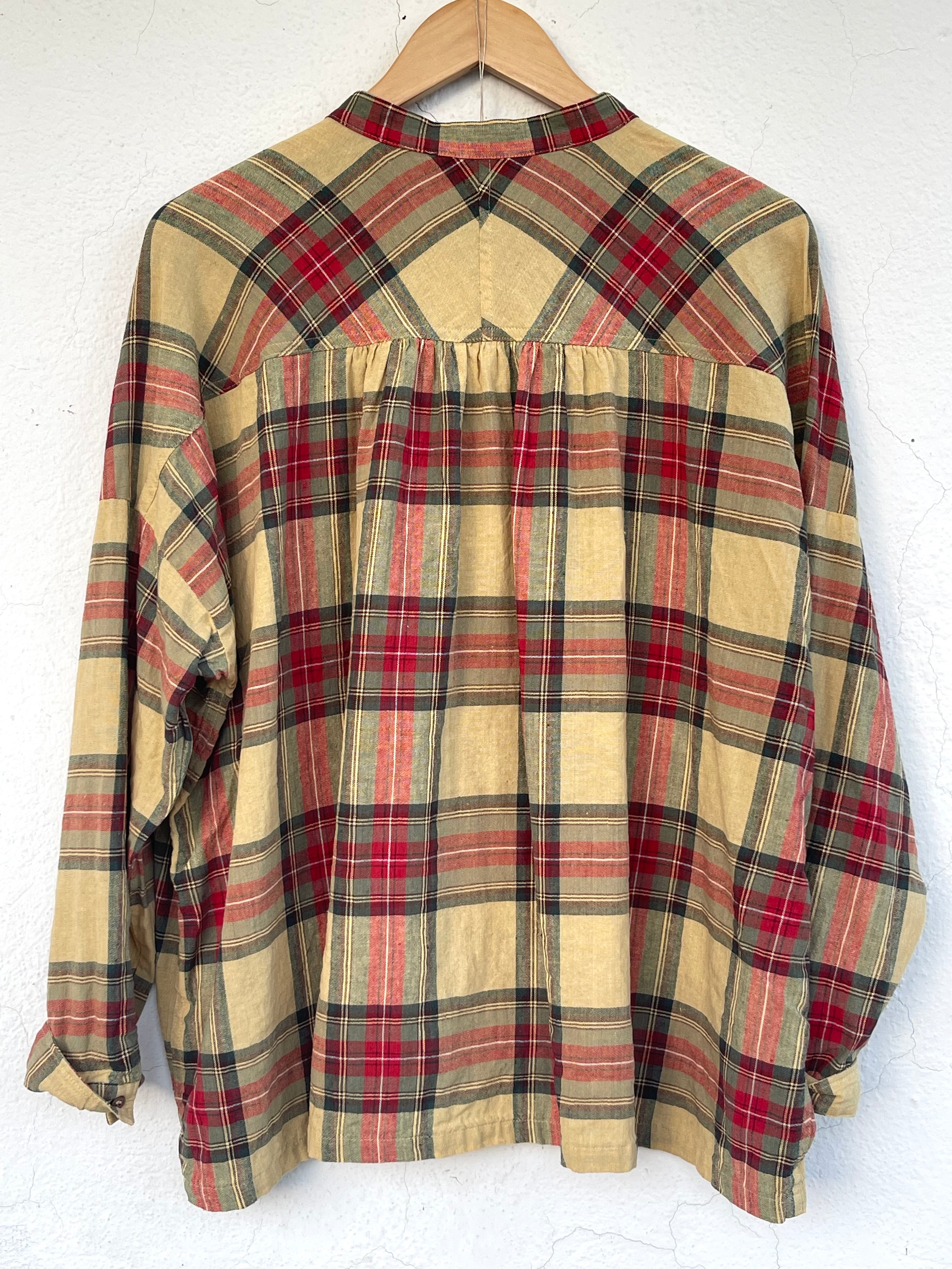 Tartanrutet skjorte - Butter Yellow - Linneas Hage
