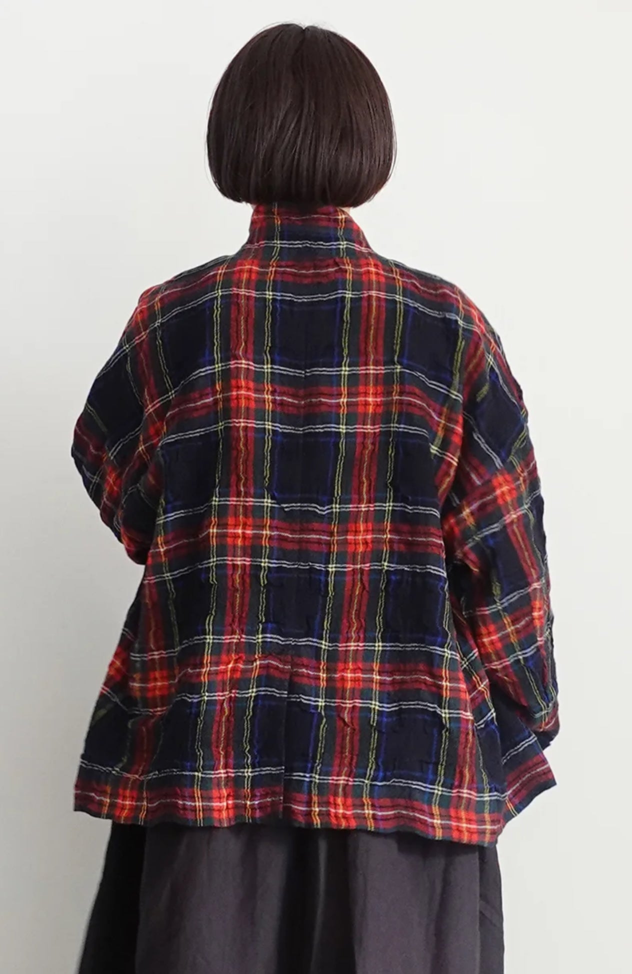 Tartan blazer - Black