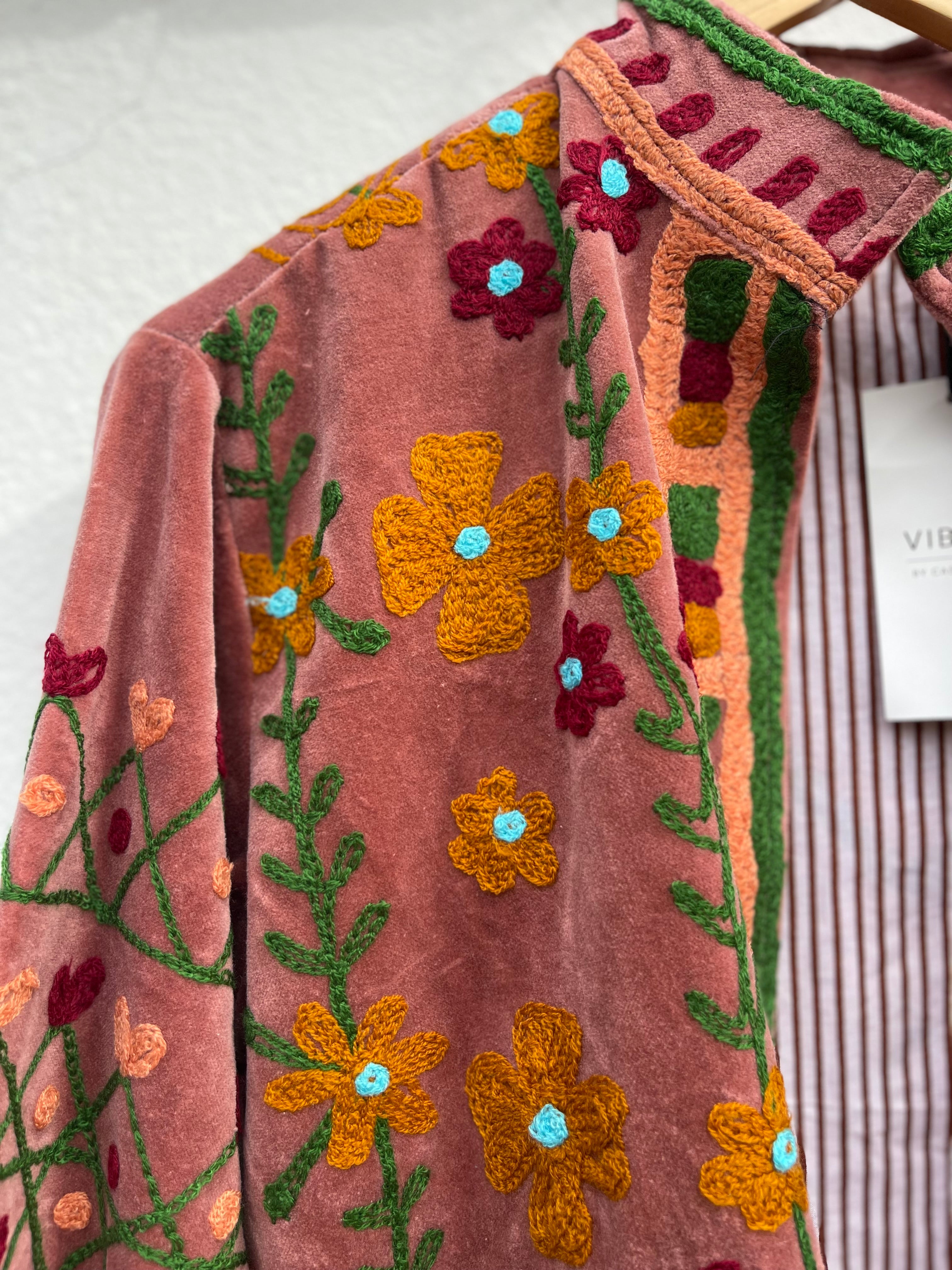 Brodert Velourjakke - Valo