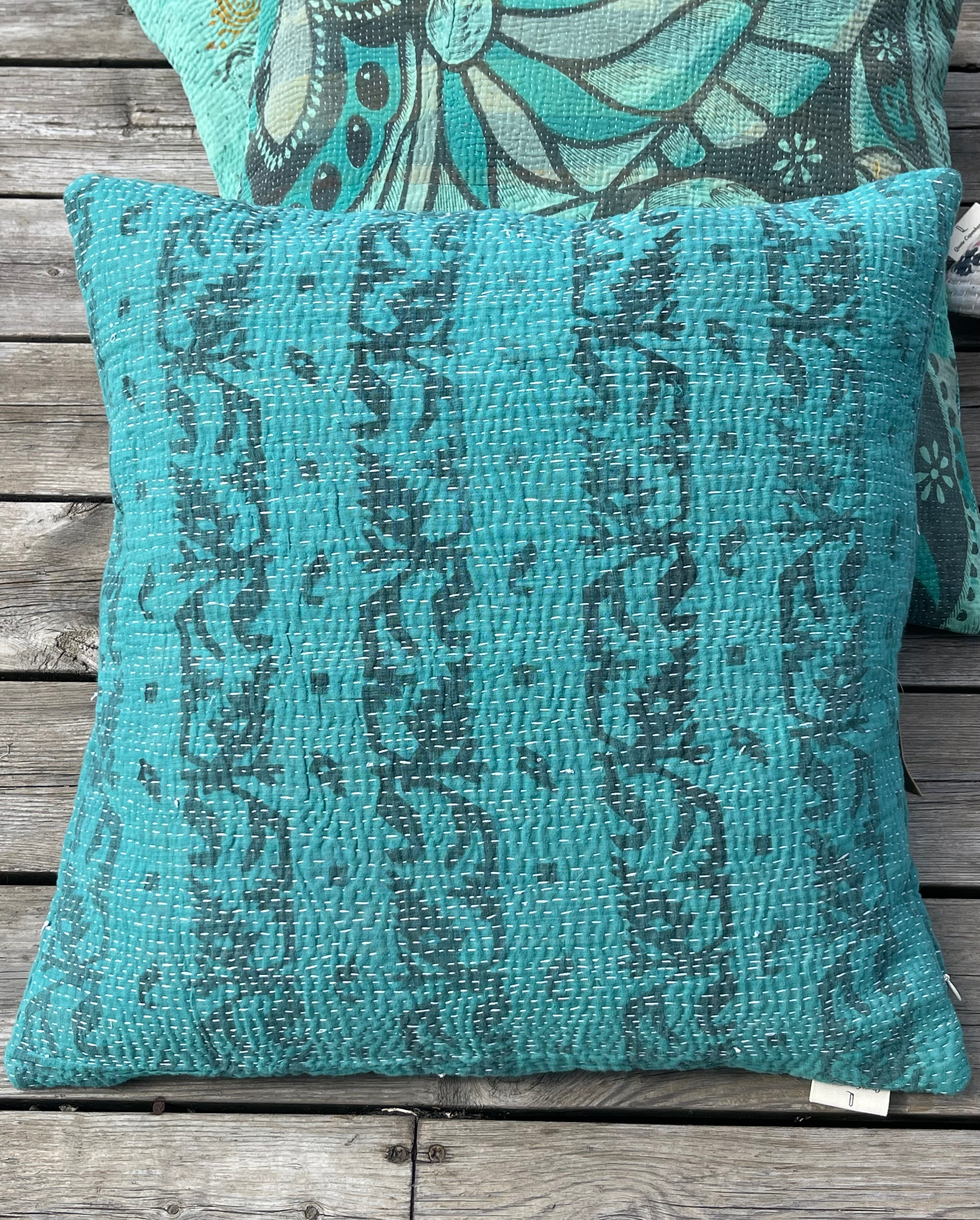 Putetrekk - Vintage Sari Fine Q-  50x50 - Y4138