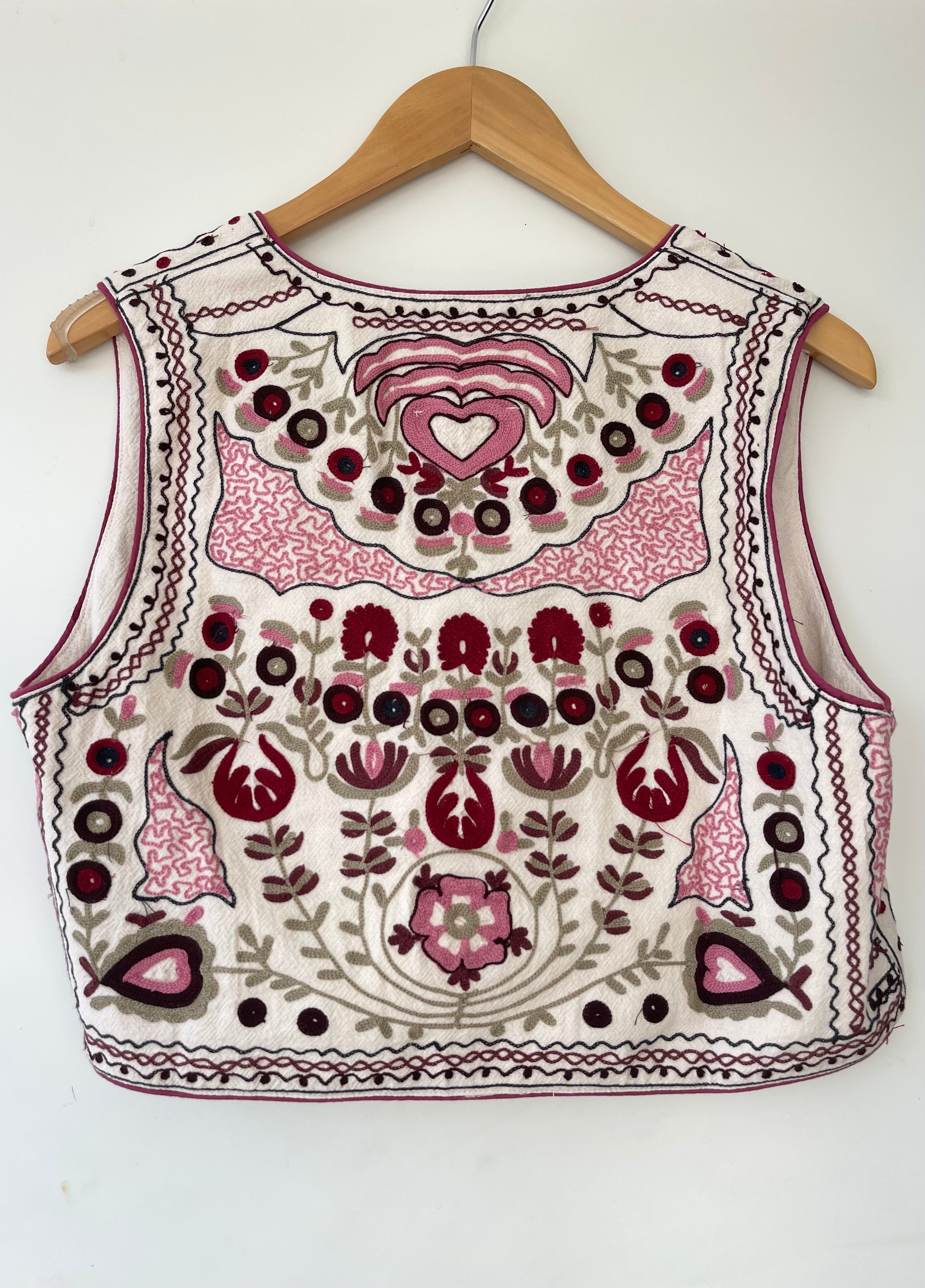 Lola Vest - Freak Folk - Rosa - Linneas Hage