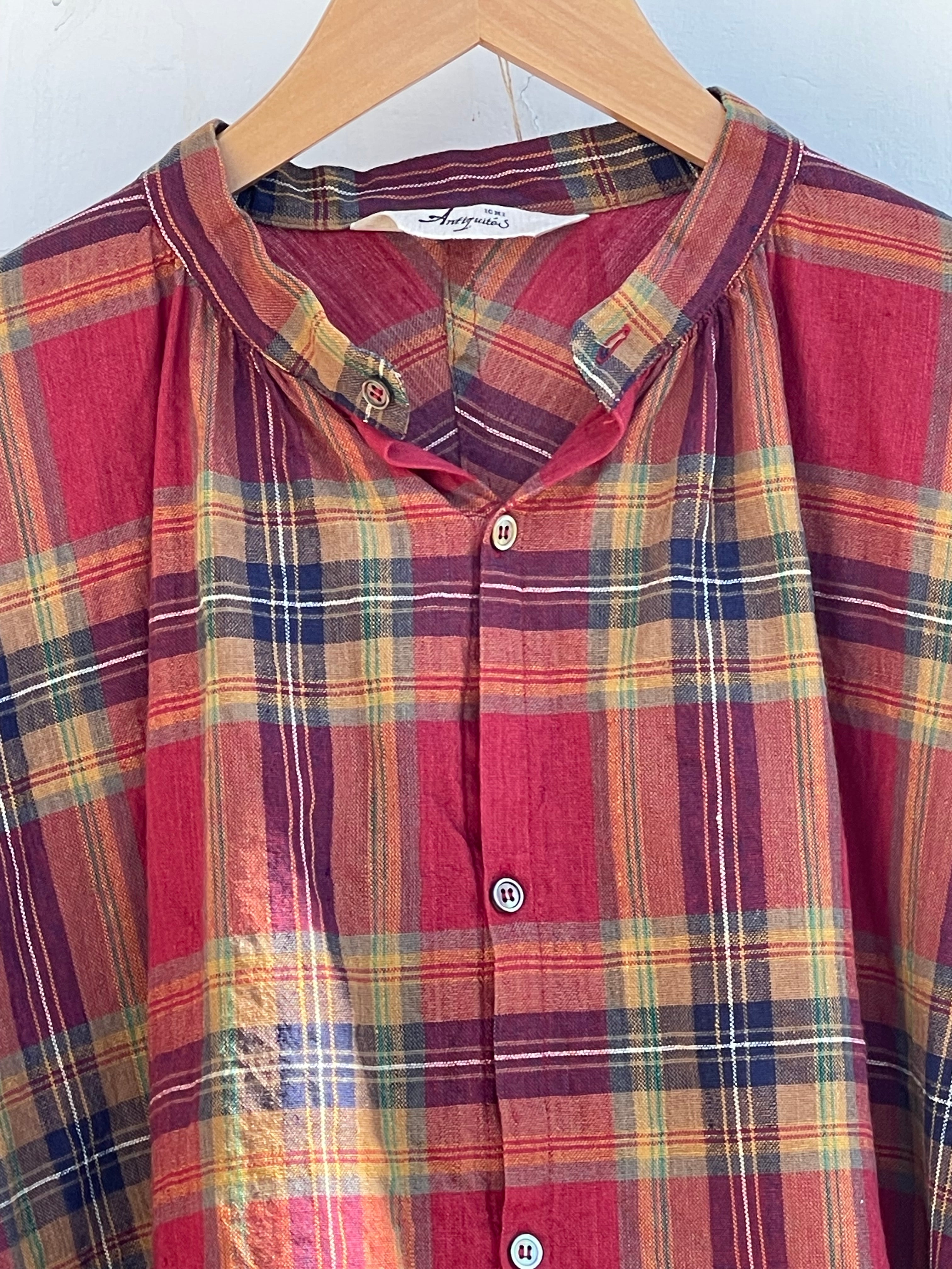 Tartanrutet skjorte - Red - Linneas Hage