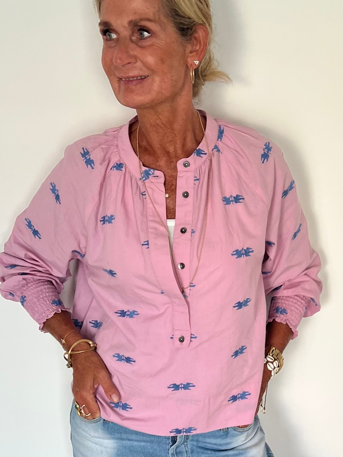 Eurena Skjorte - Rosa - Linneas Hage