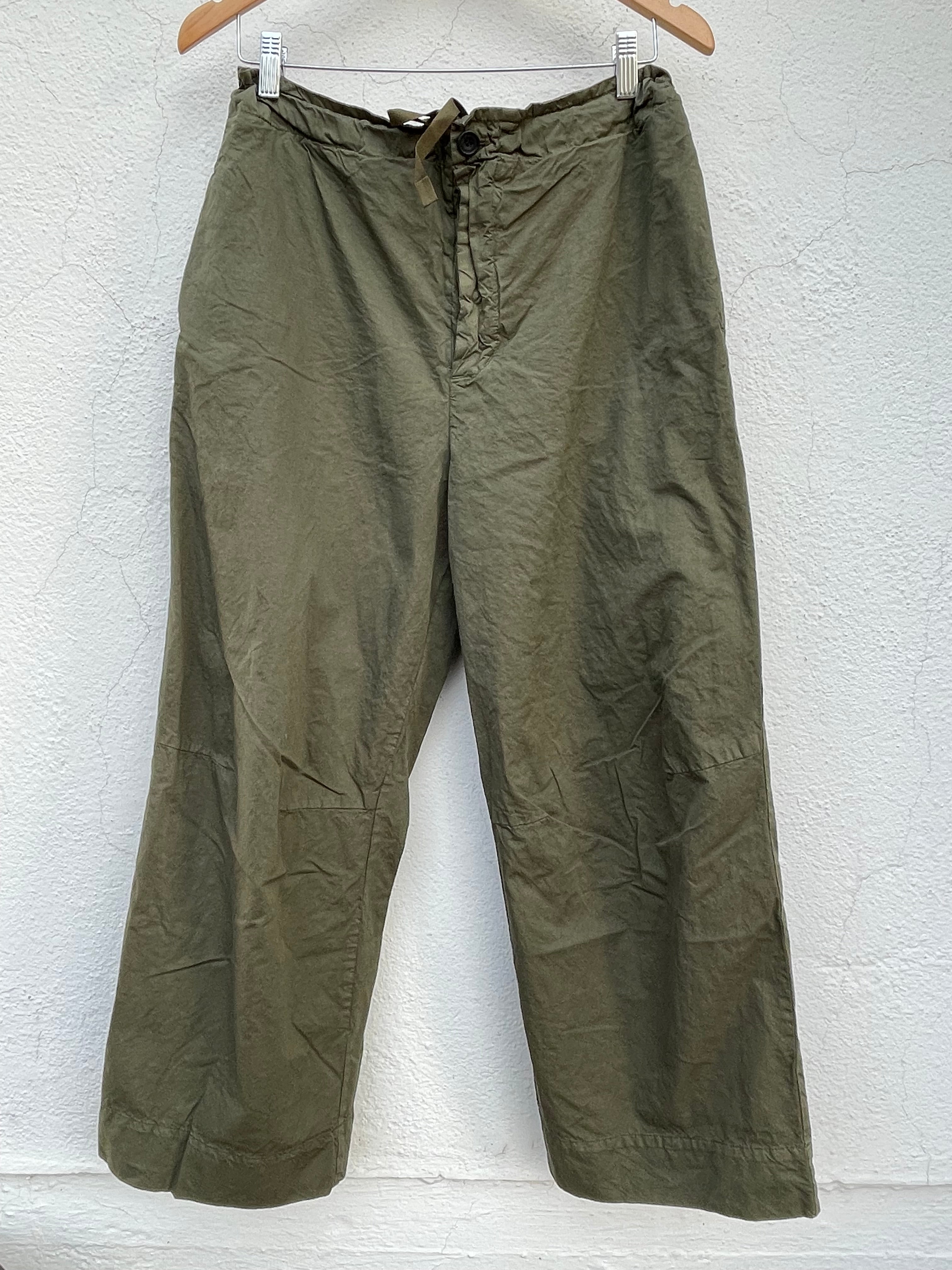 Garment Dyed Bukser - Khaki Grønn