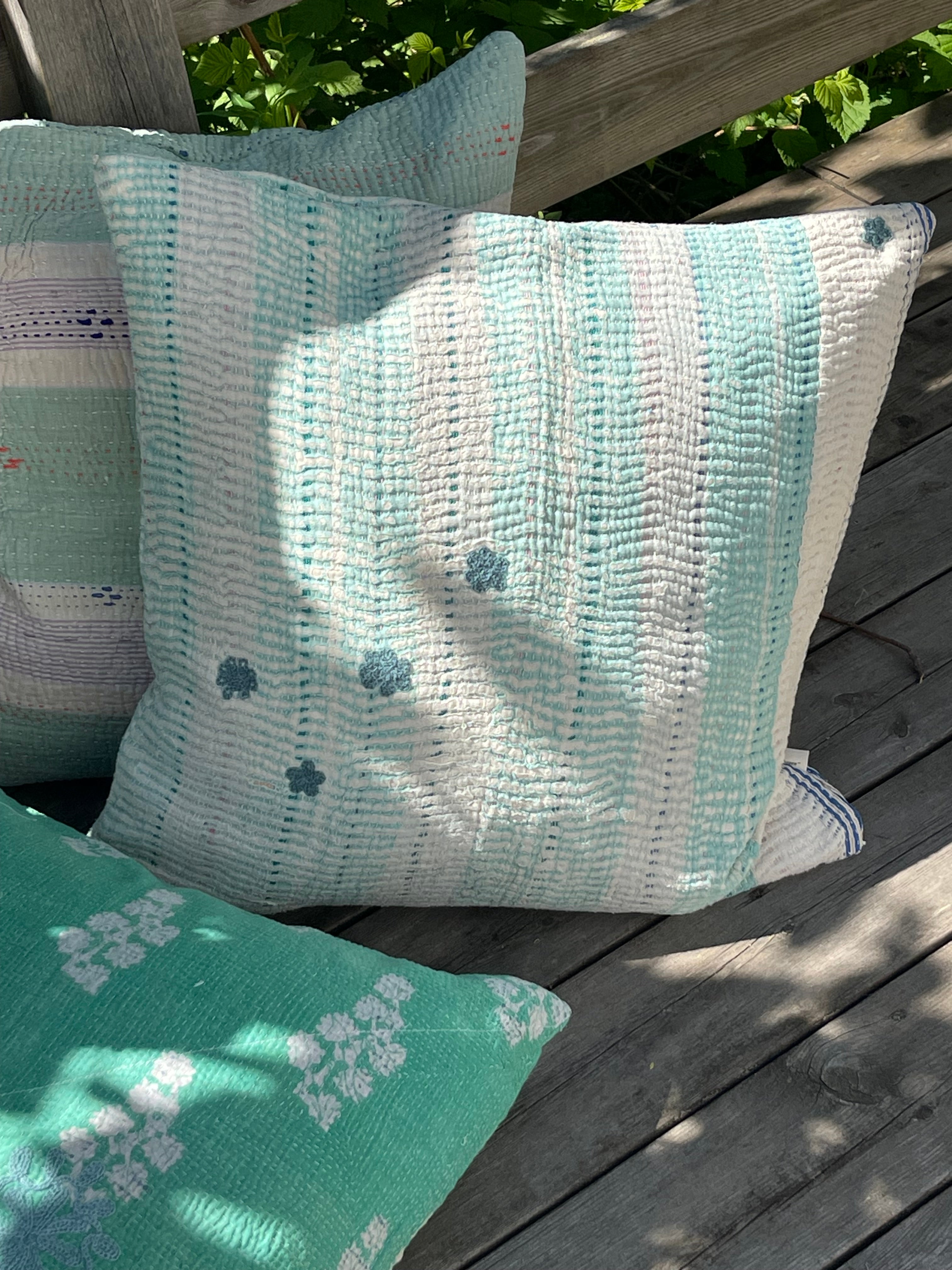 Putetrekk - Vintage Sari Fine Q-  50x50 - Y5059 - Linneas Hage