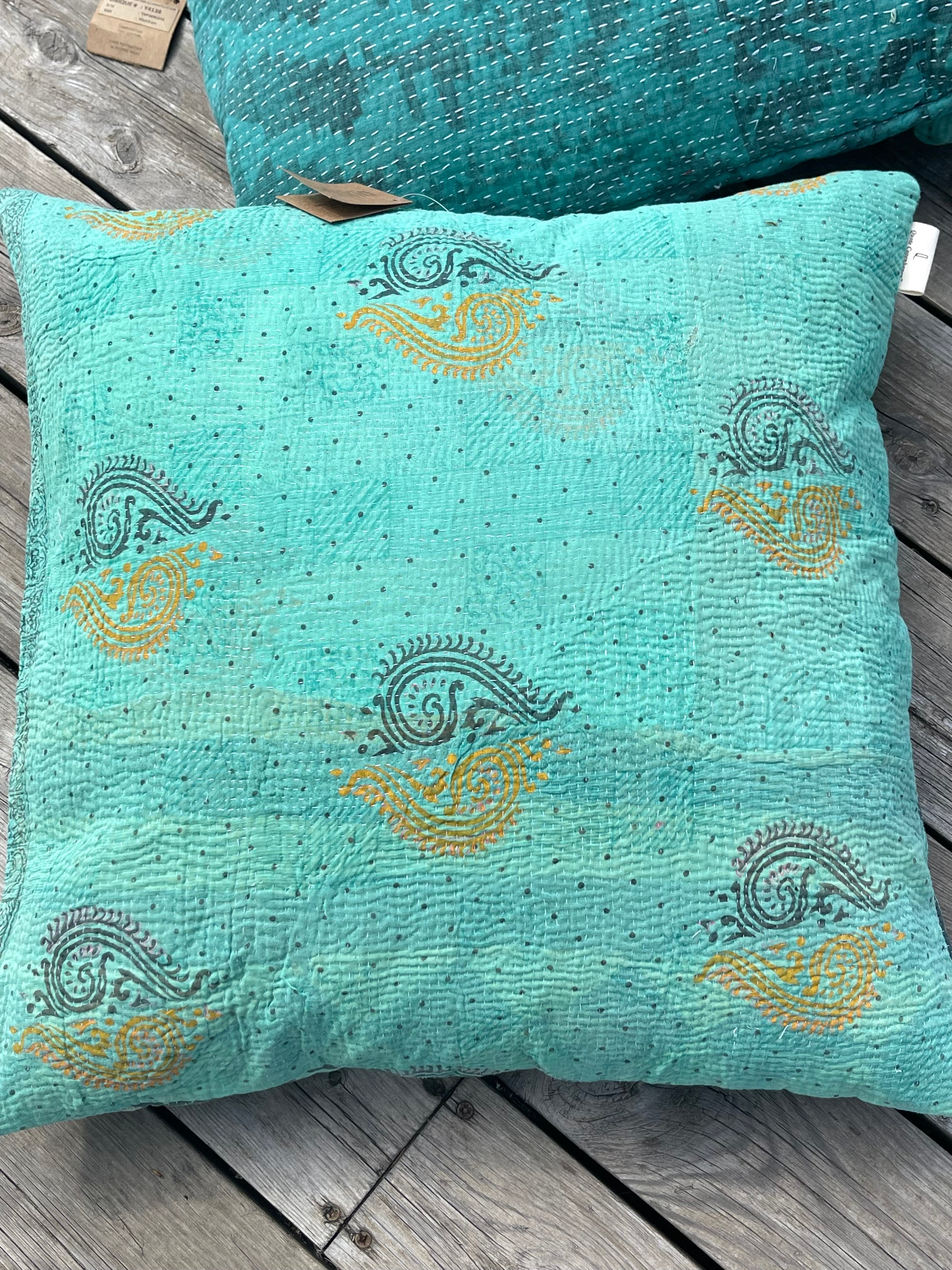 Putetrekk - Vintage Sari Fine Q-  50x50 - Y4155 - Linneas Hage