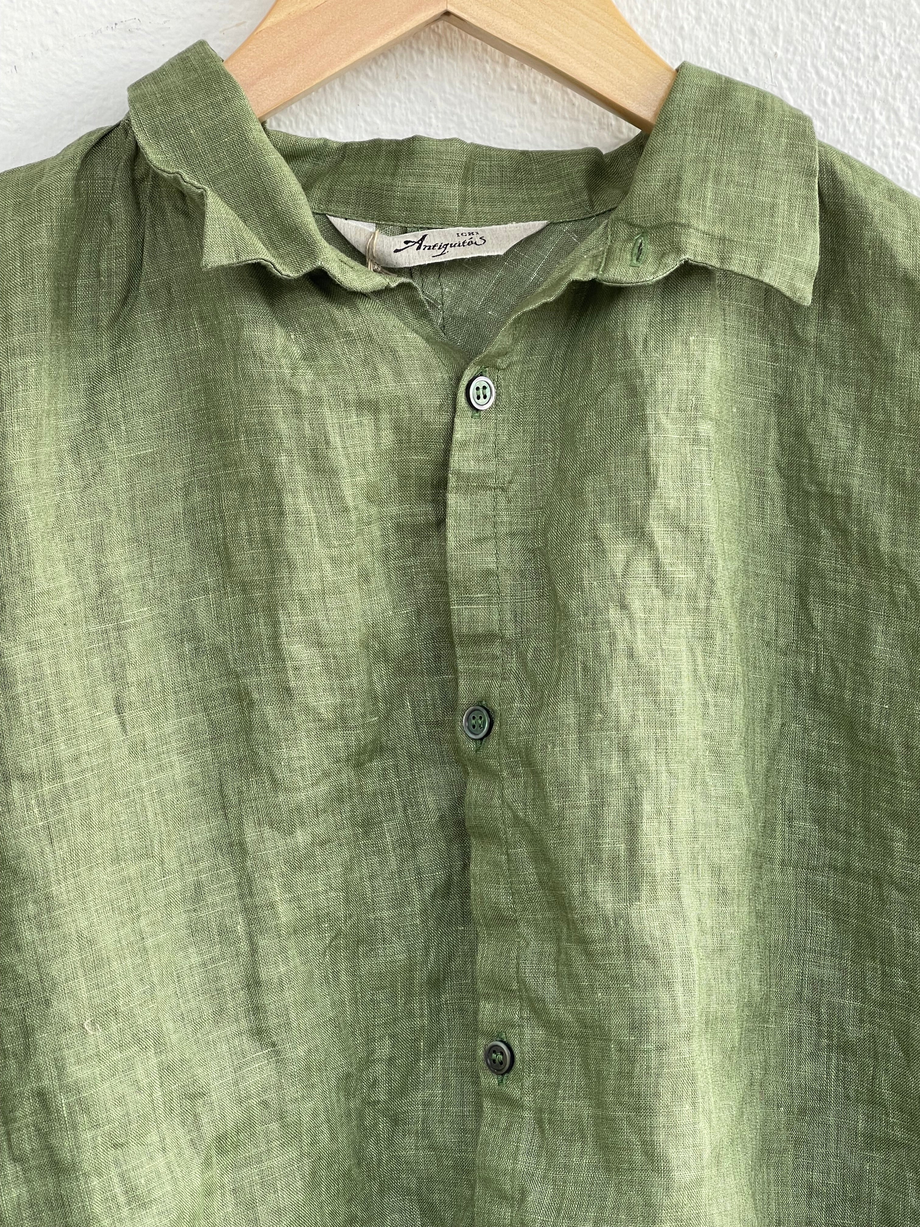 Linskjorte - Pigment Green