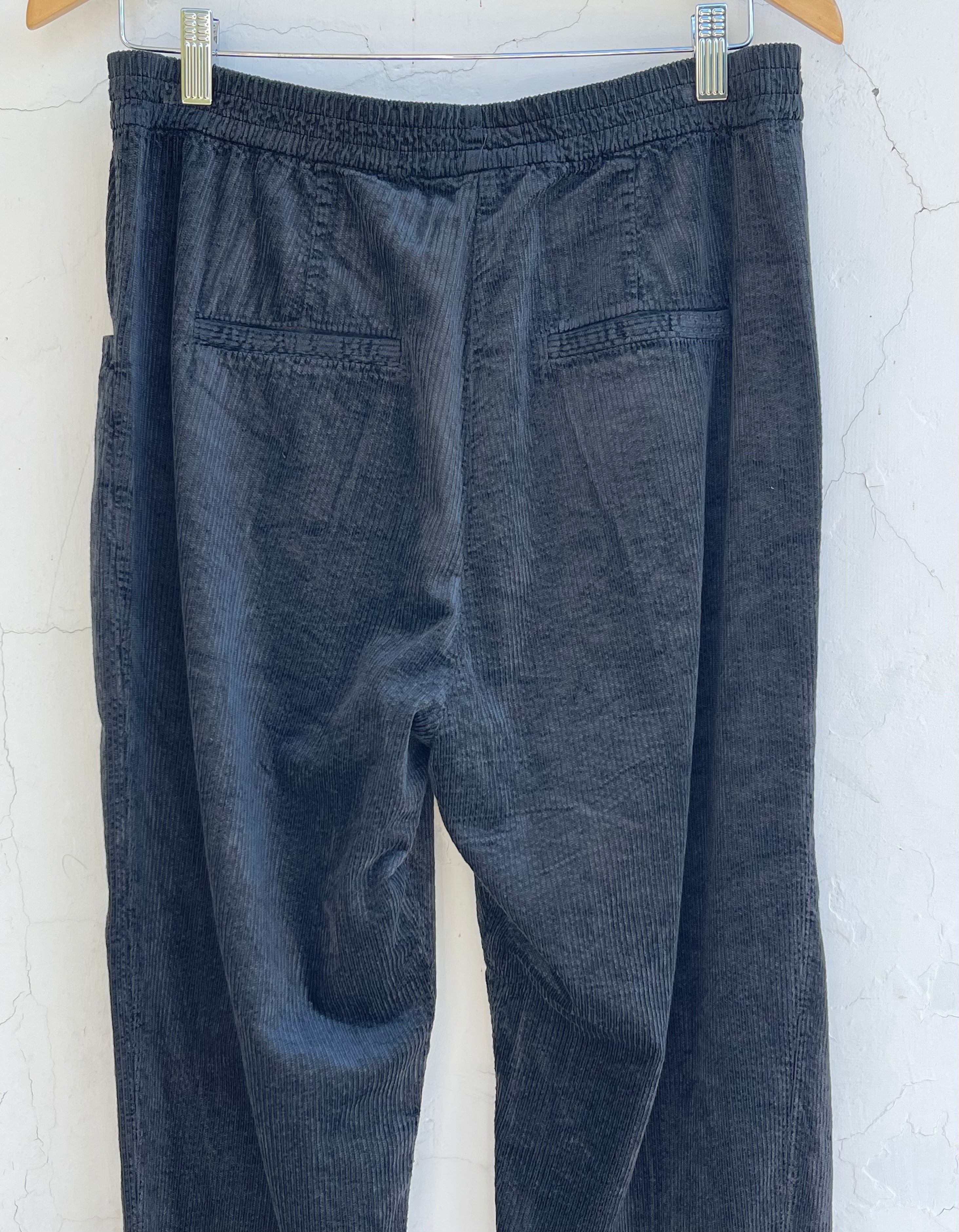 Comfort fit cordbukser - Antrasitt