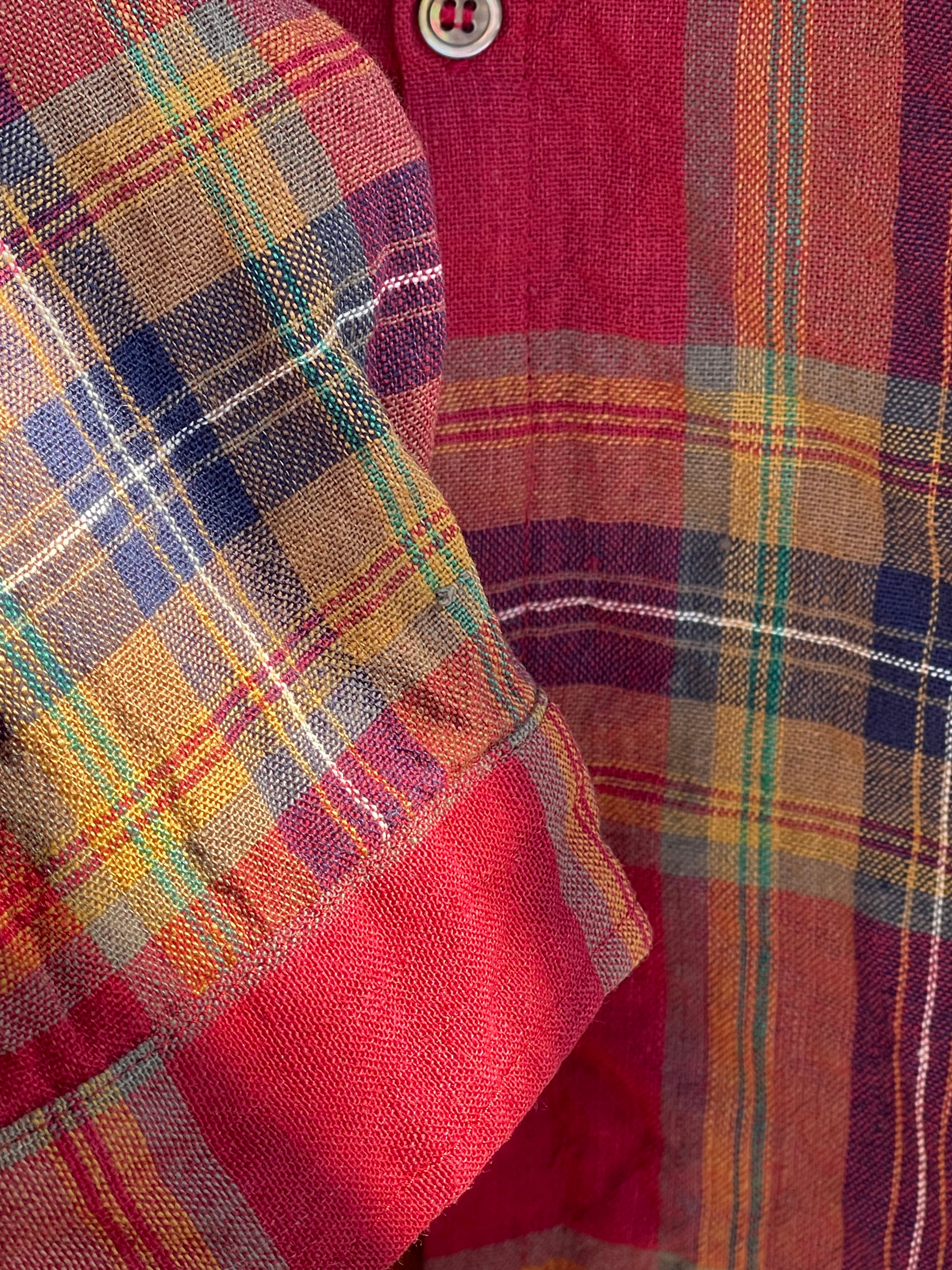 Tartanrutet skjorte - Red - Linneas Hage