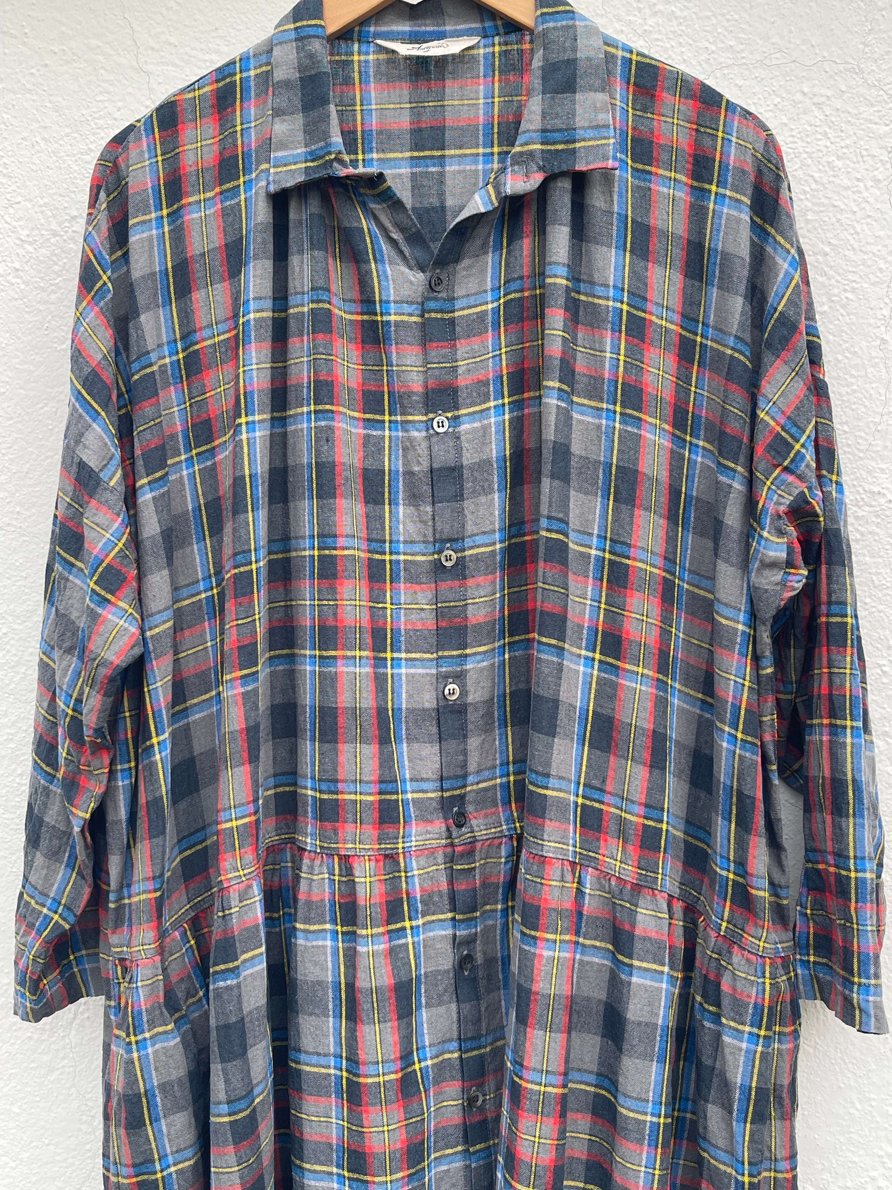 Tartan Skjortekjole - Gray