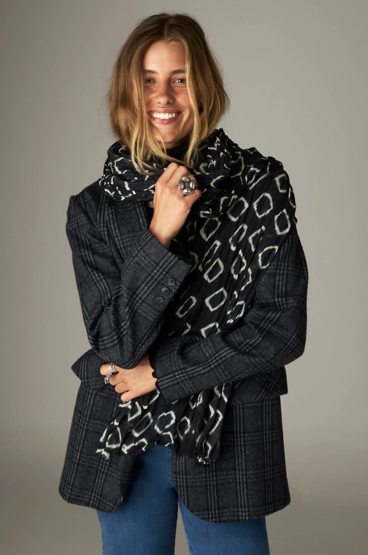Funky Skjerf - Fantasy - Navy
