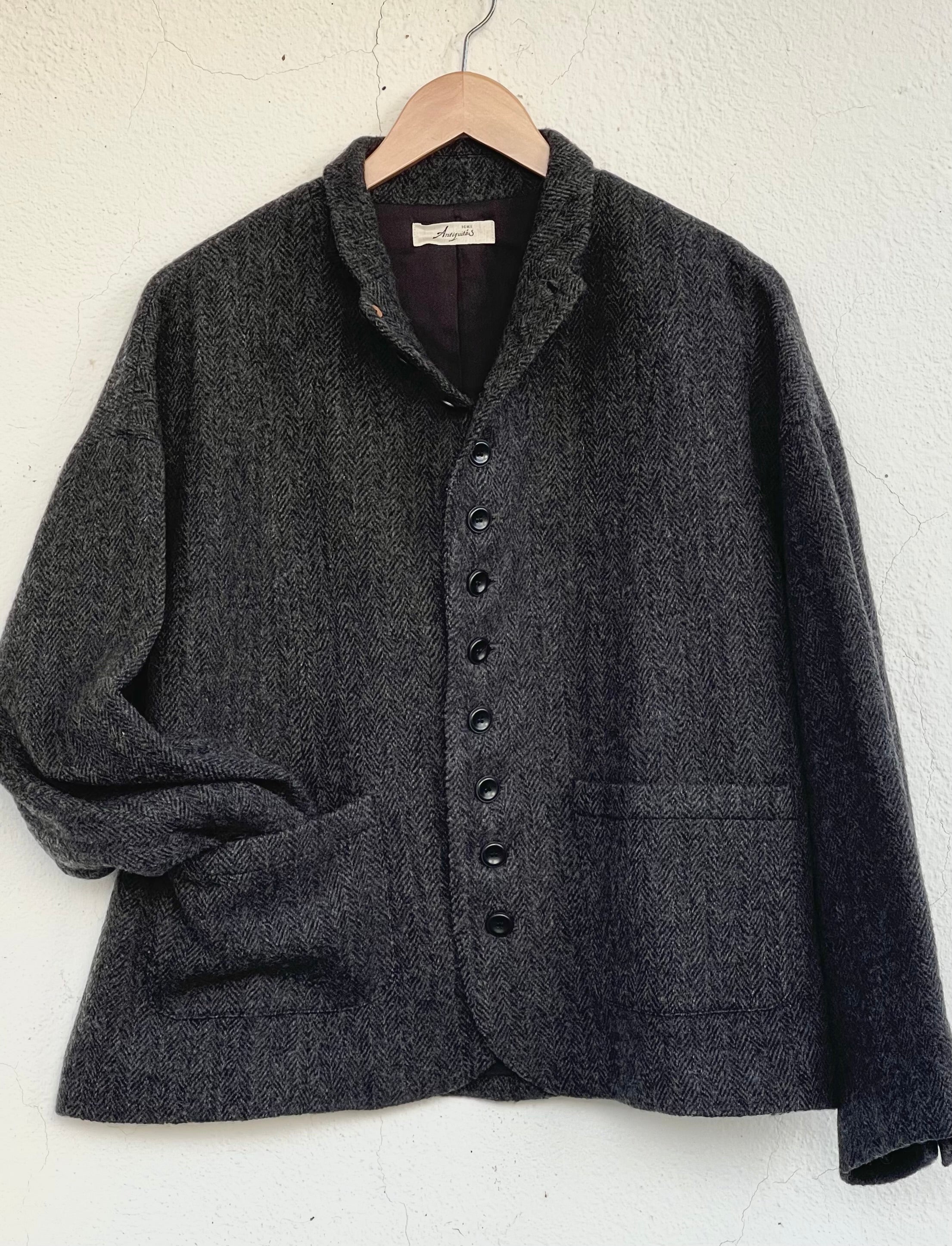 Herringbone blazer - Black