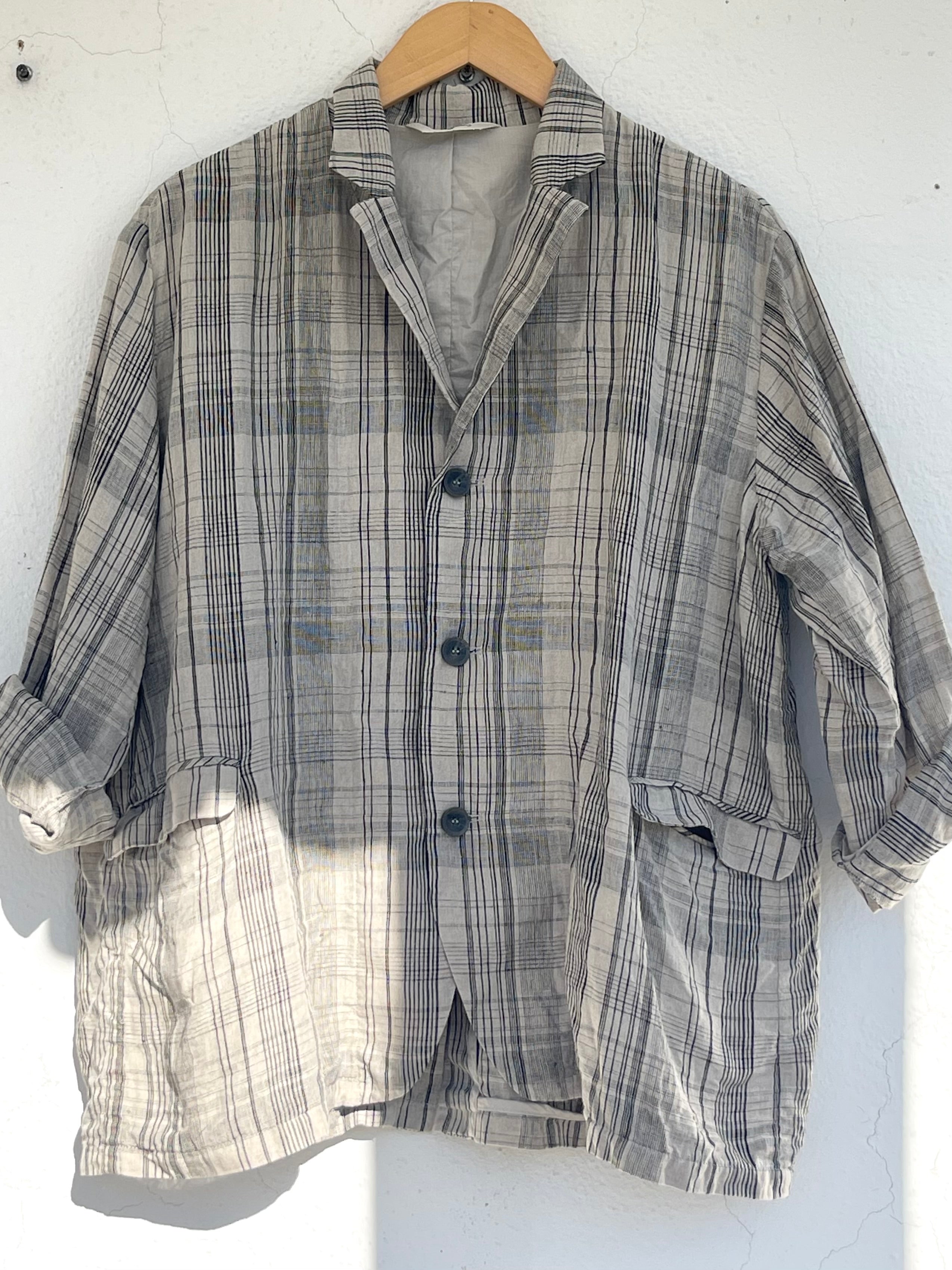Dressjakke - Check - Natural - Linneas Hage