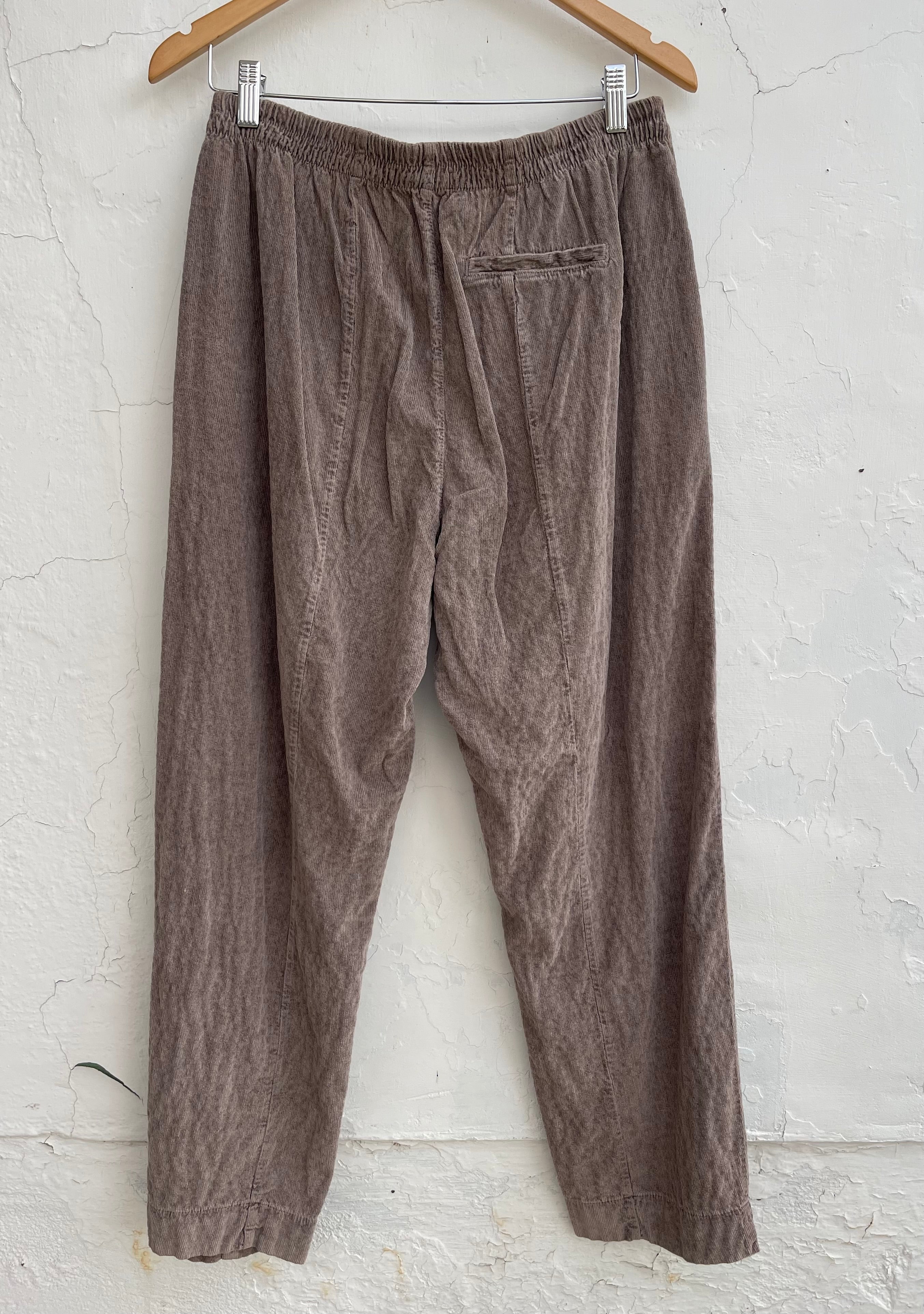 Bukser - Rib Velour -Taupe