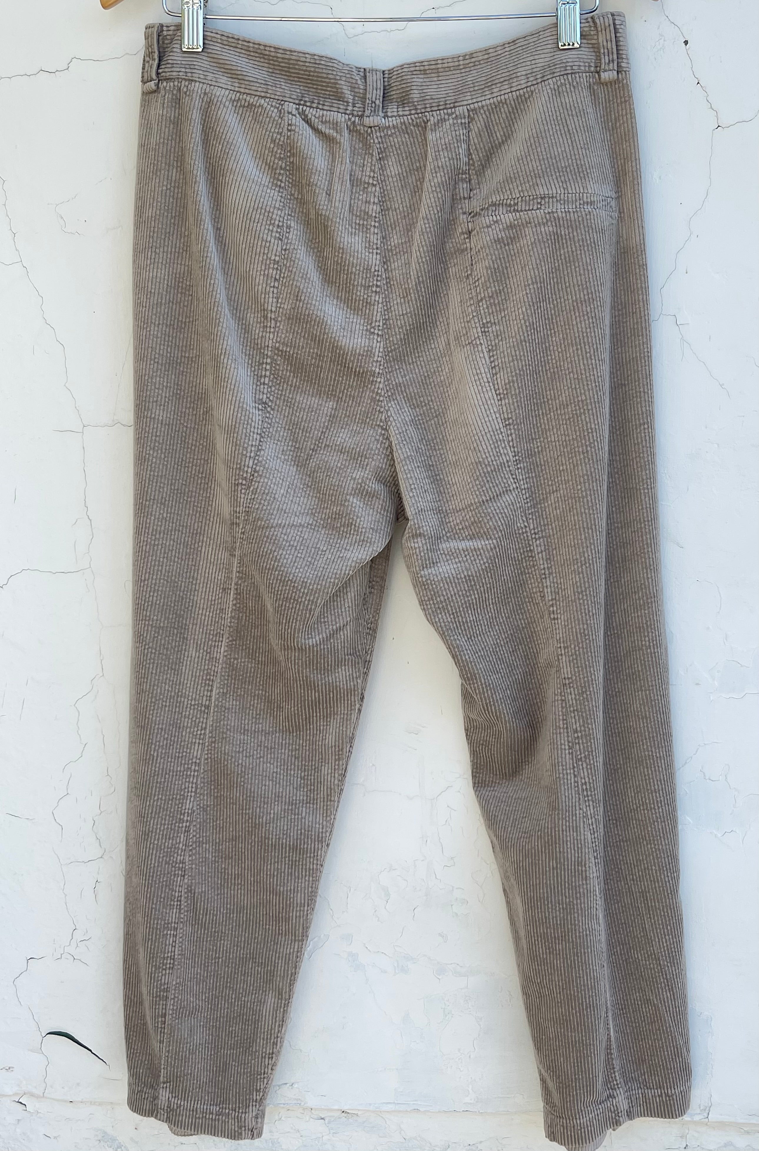 Comfort fit Cordbukser - Stone Grey