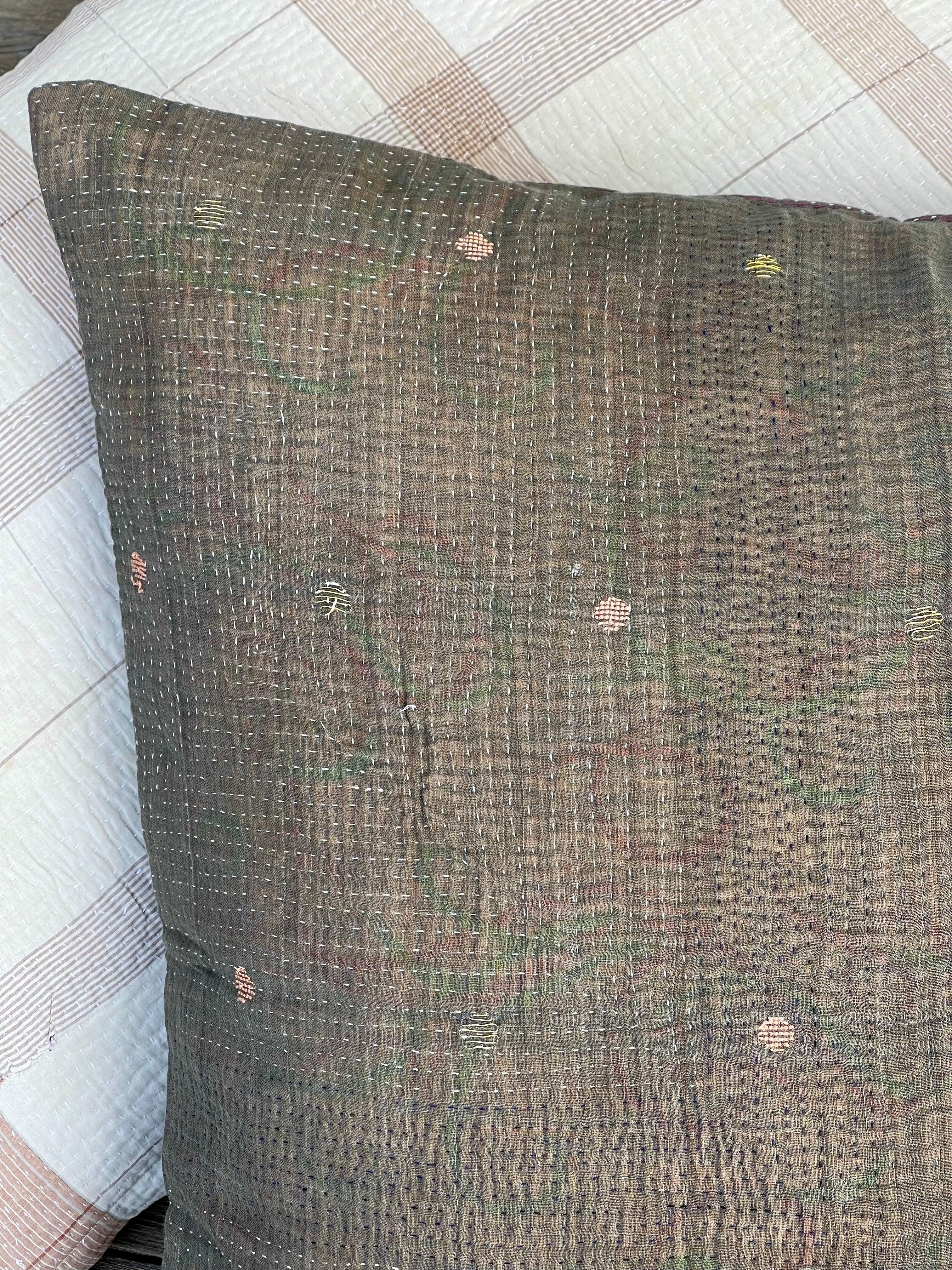 Putetrekk - Vintage Sari Fine Q-  50x50 - F1266