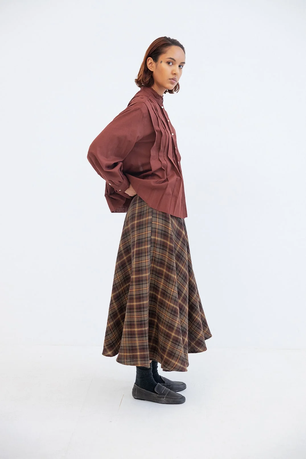 Mary Skjørt - Army Brown