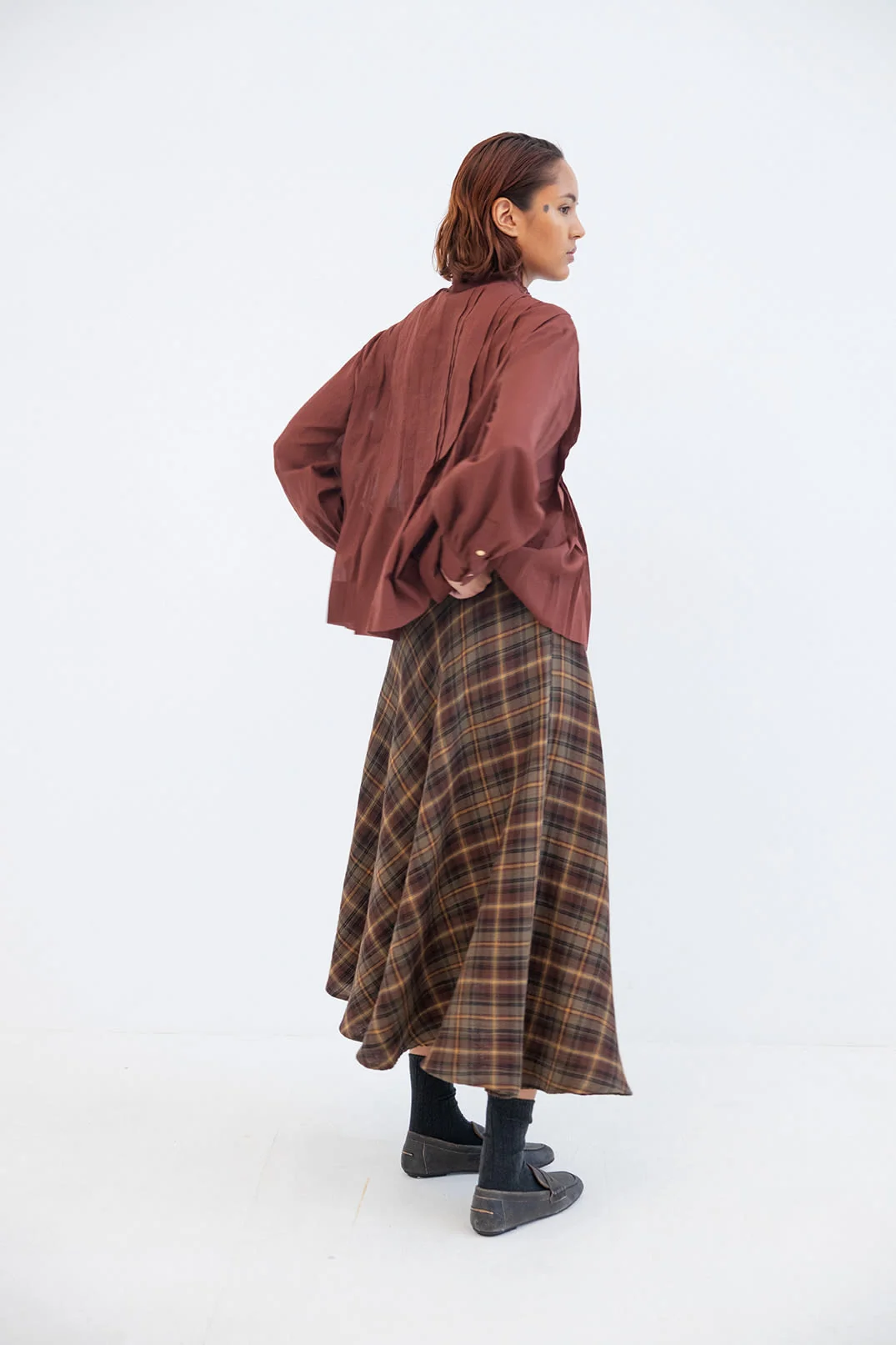Mary Skjørt - Army Brown