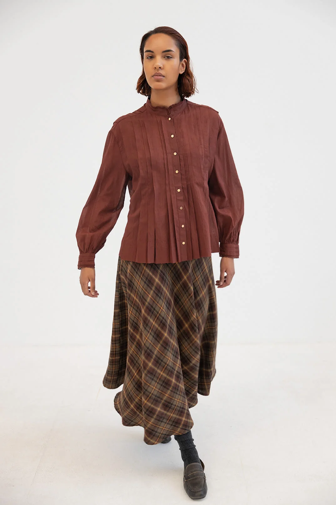 Mary Skjørt - Army Brown