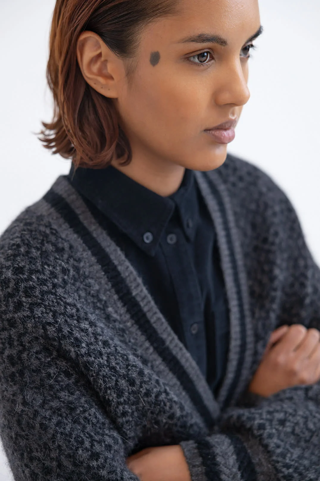 Nellie Cardigan - Charcoal Black