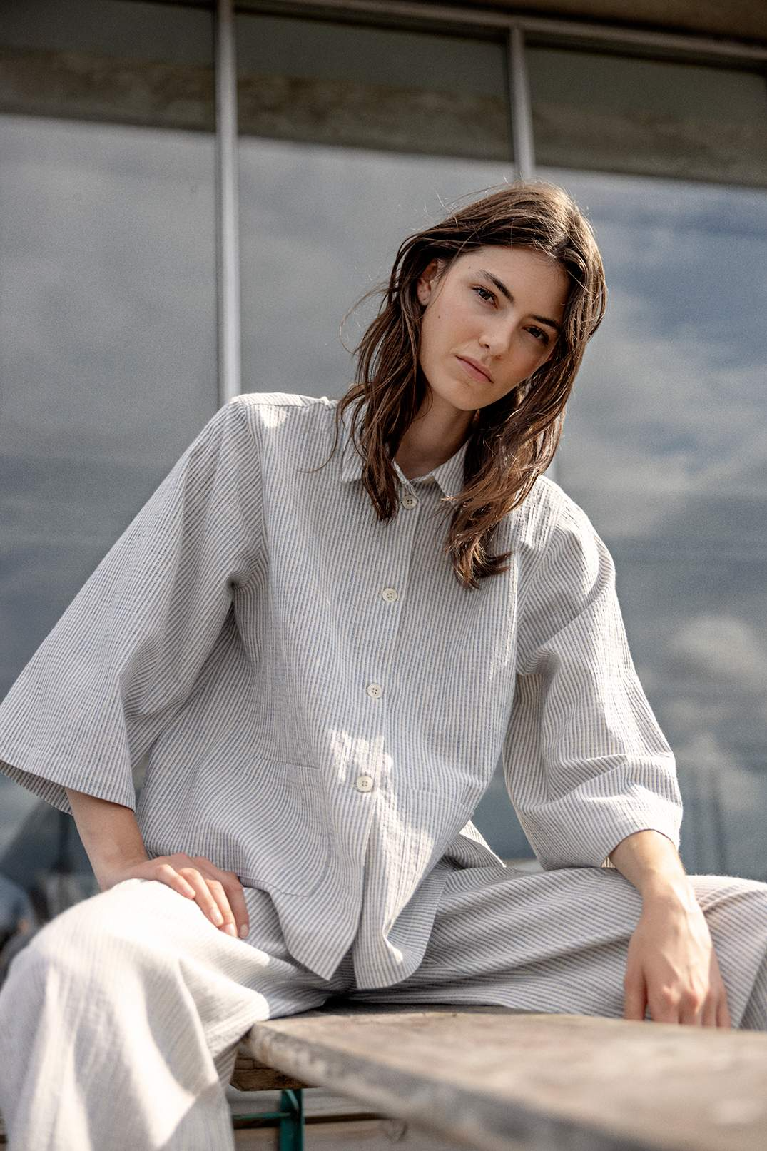 Sally jakke - Indigo - Linneas Hage