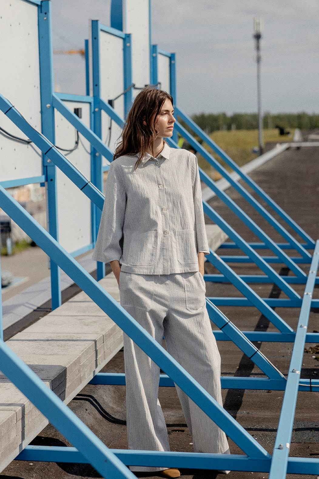 Sally jakke - Indigo - Linneas Hage