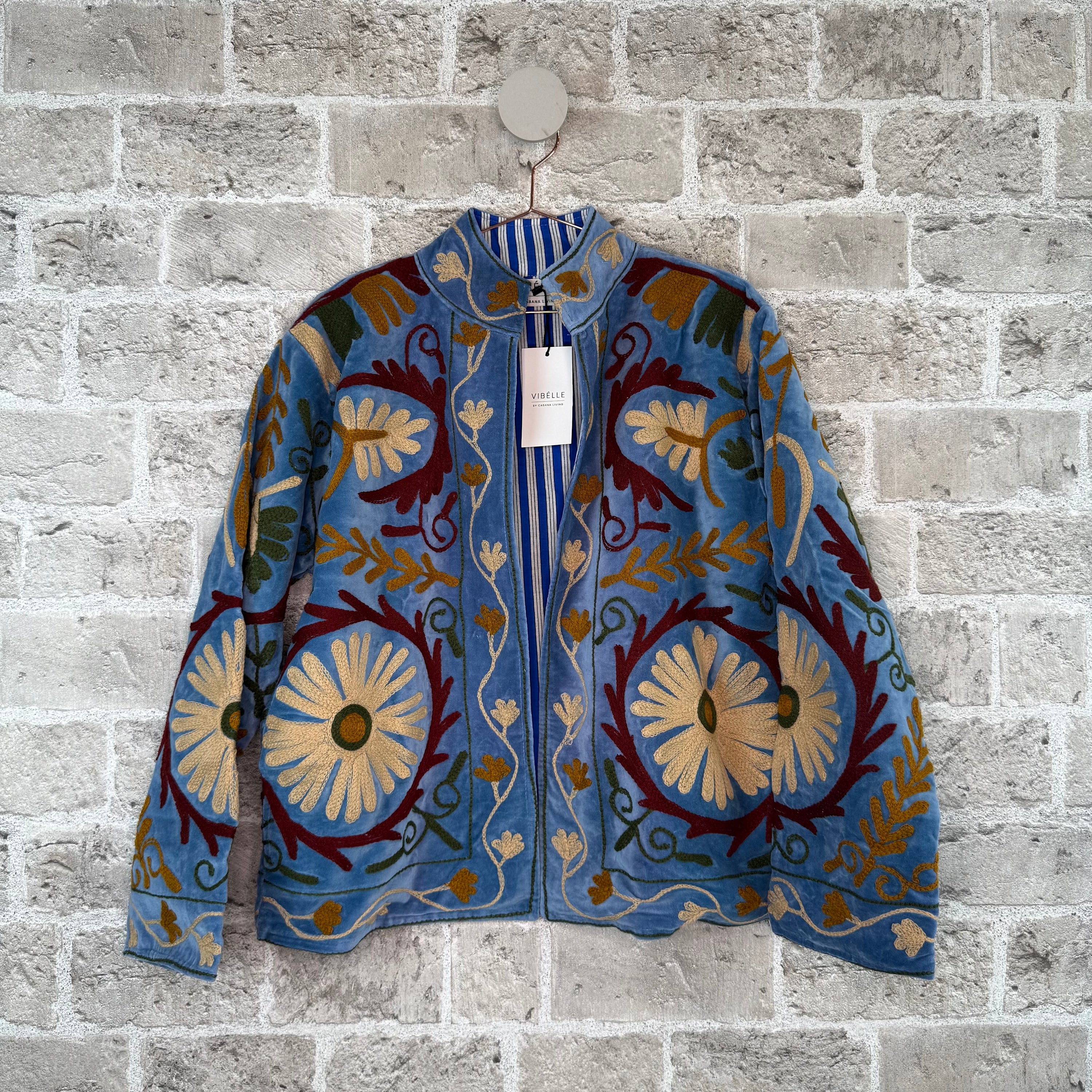 Brodert Velourjakke - Beri