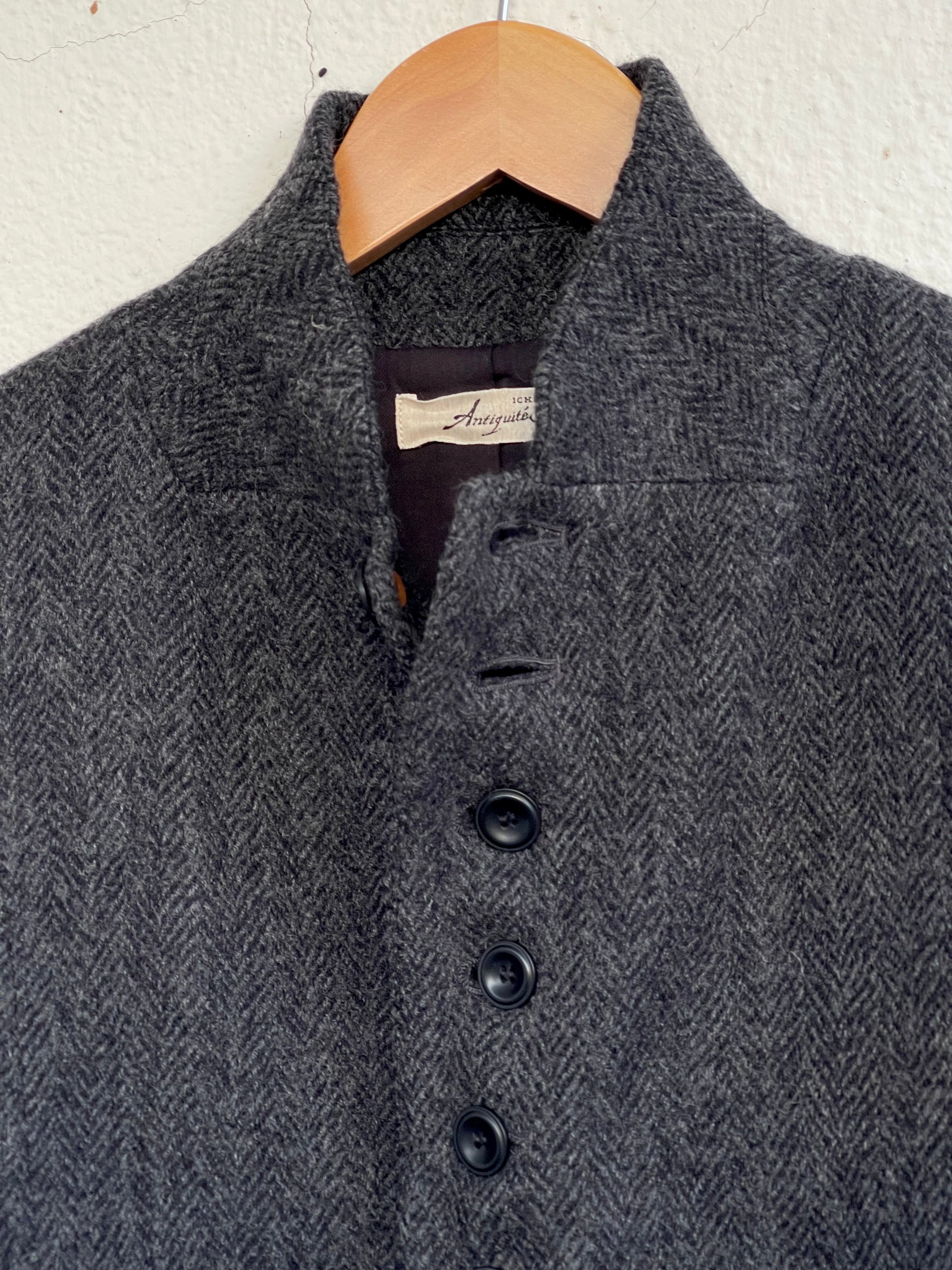 Herringbone blazer - Black