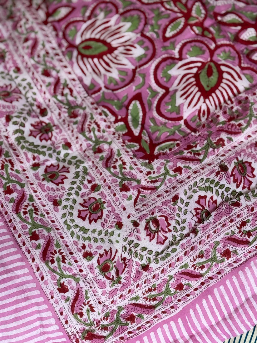 Vatteppe - Rosa/Grønn - Linneas Hage